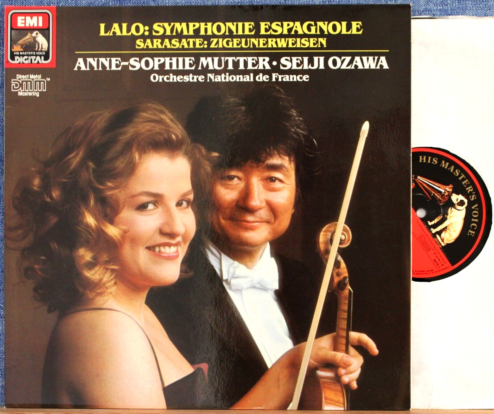 Mutter; Ozawa Lalo (Symphonie Espagnole)+Sarasate EMI 27 0176 dig NM(-)