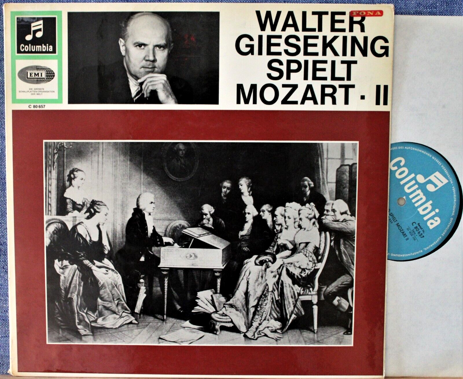 Gieseking Mozart (Sonatas KV 311 332 333) Col C 80 657 NM