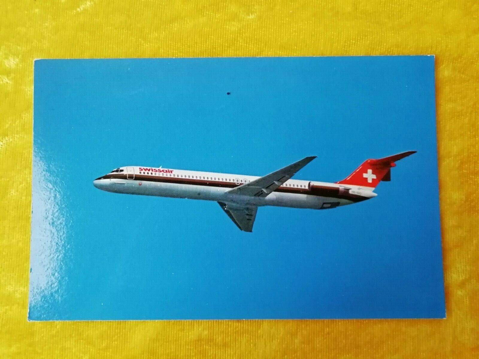 Aviation postcardSwissairMcdonnell-Douglas DC-9-51 Unused