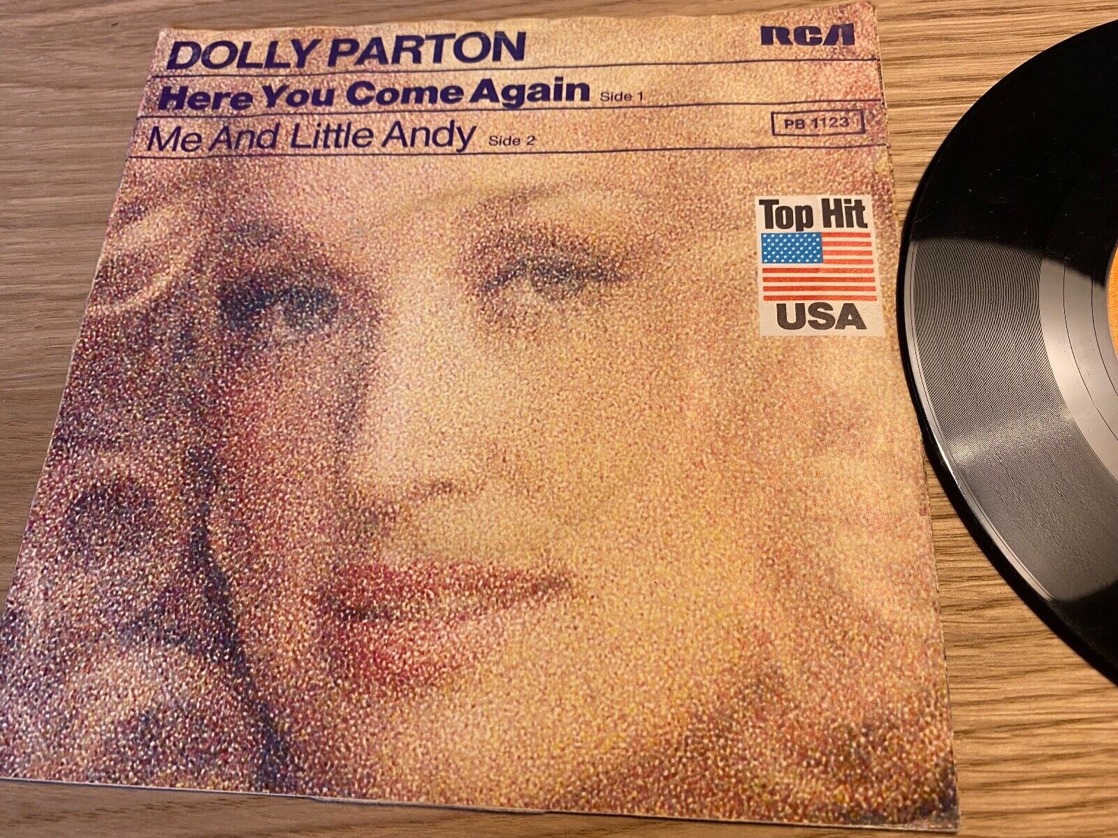 DOLLY PARTON "HERE YOU COME AGAIN/ ME AND LITTLE ANDY" 1977 RCA VICTOR RECORDS 7