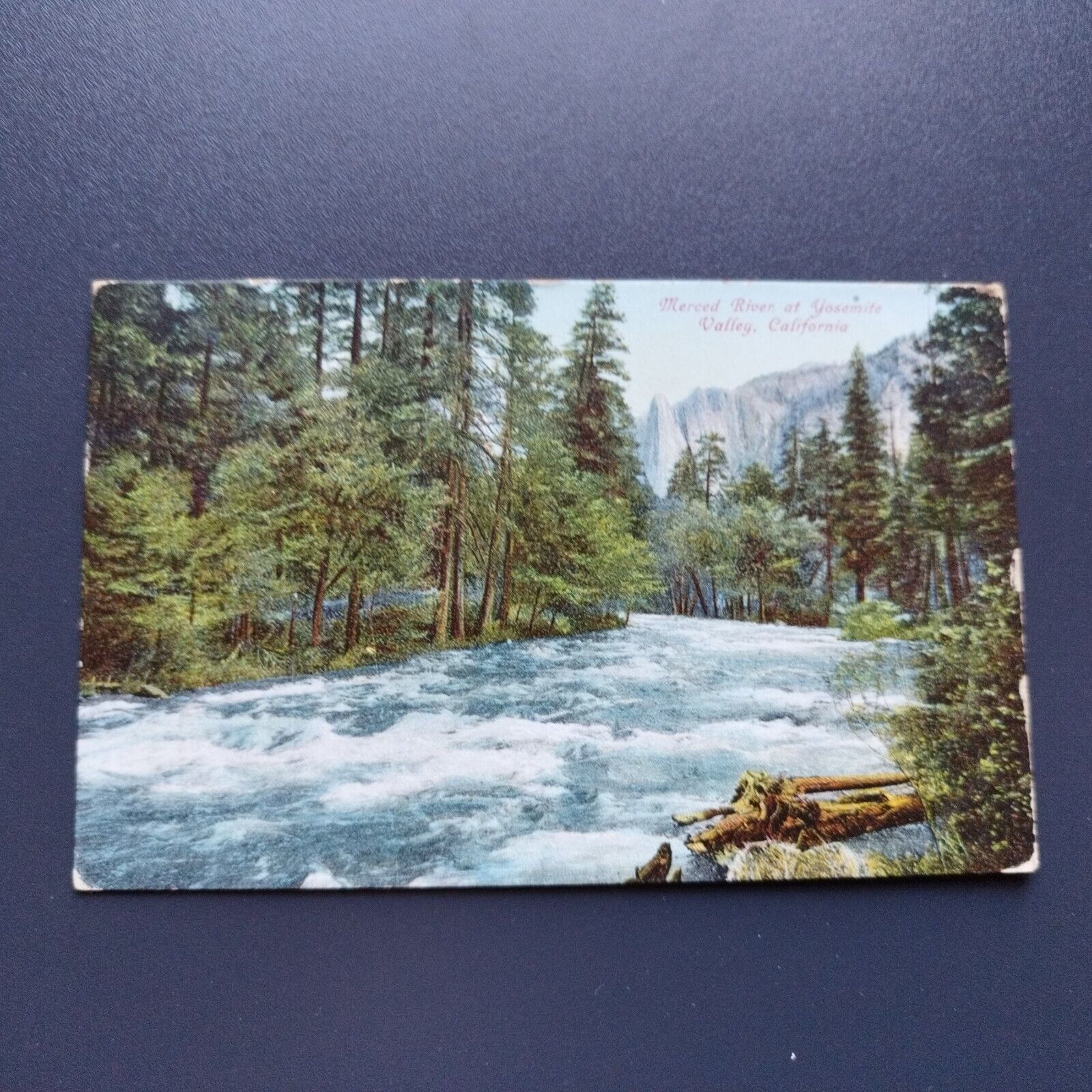 CaliforniaMerced River at Yosemite Valley Posted in 1909