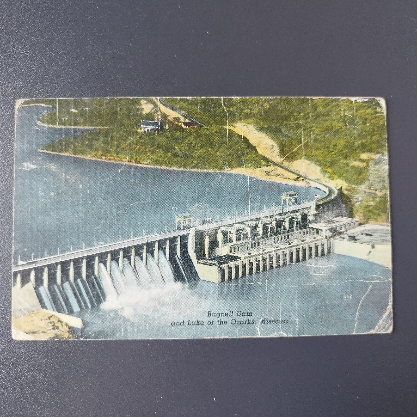 Missouri Bagnell Dam on Lake of the Ozarks Posted in 1952