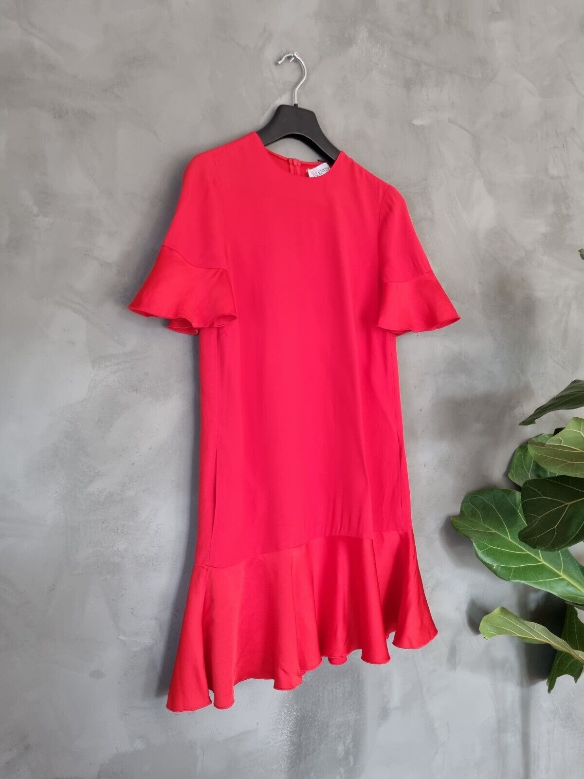 **Valentino Red** Ruffle Mini Dress IT40 DE34