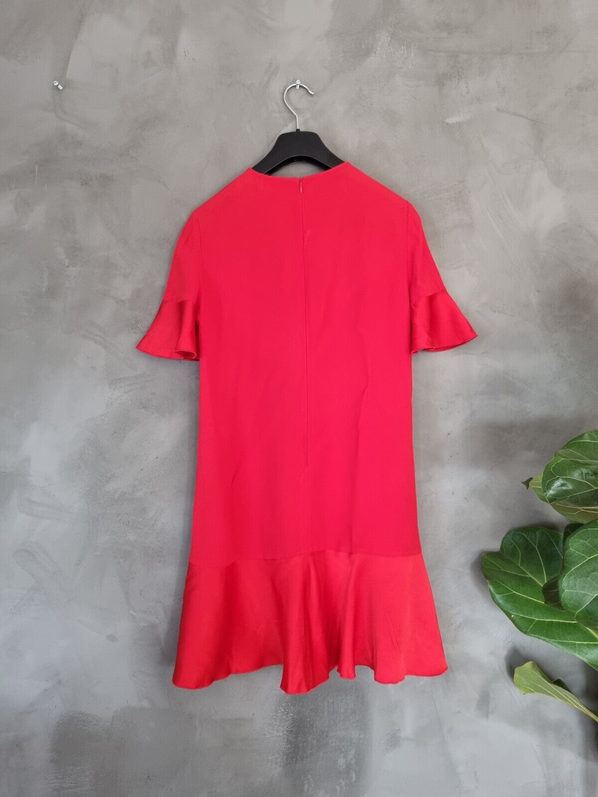 **Valentino Red** Ruffle Mini Dress IT40 DE34