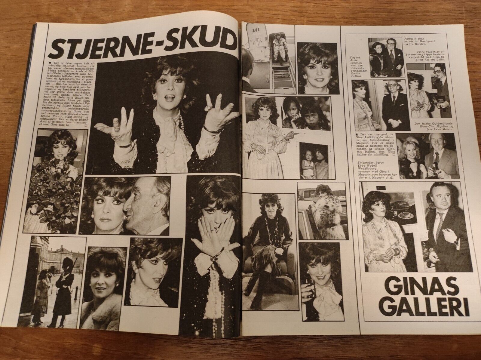 LONE HERTZ Gina Lollobrigida BEE GEES Tommy Seebach 1979 Danish Magazine BB19