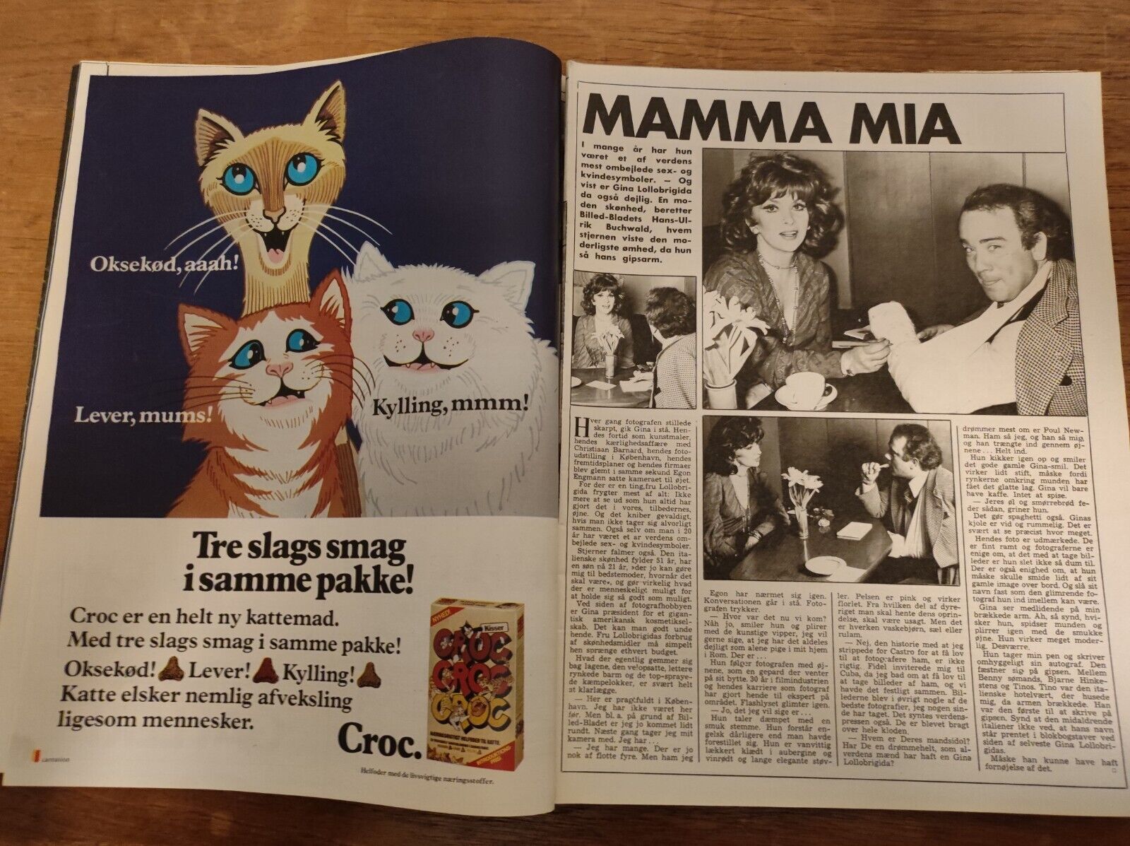 LONE HERTZ Gina Lollobrigida BEE GEES Tommy Seebach 1979 Danish Magazine BB19