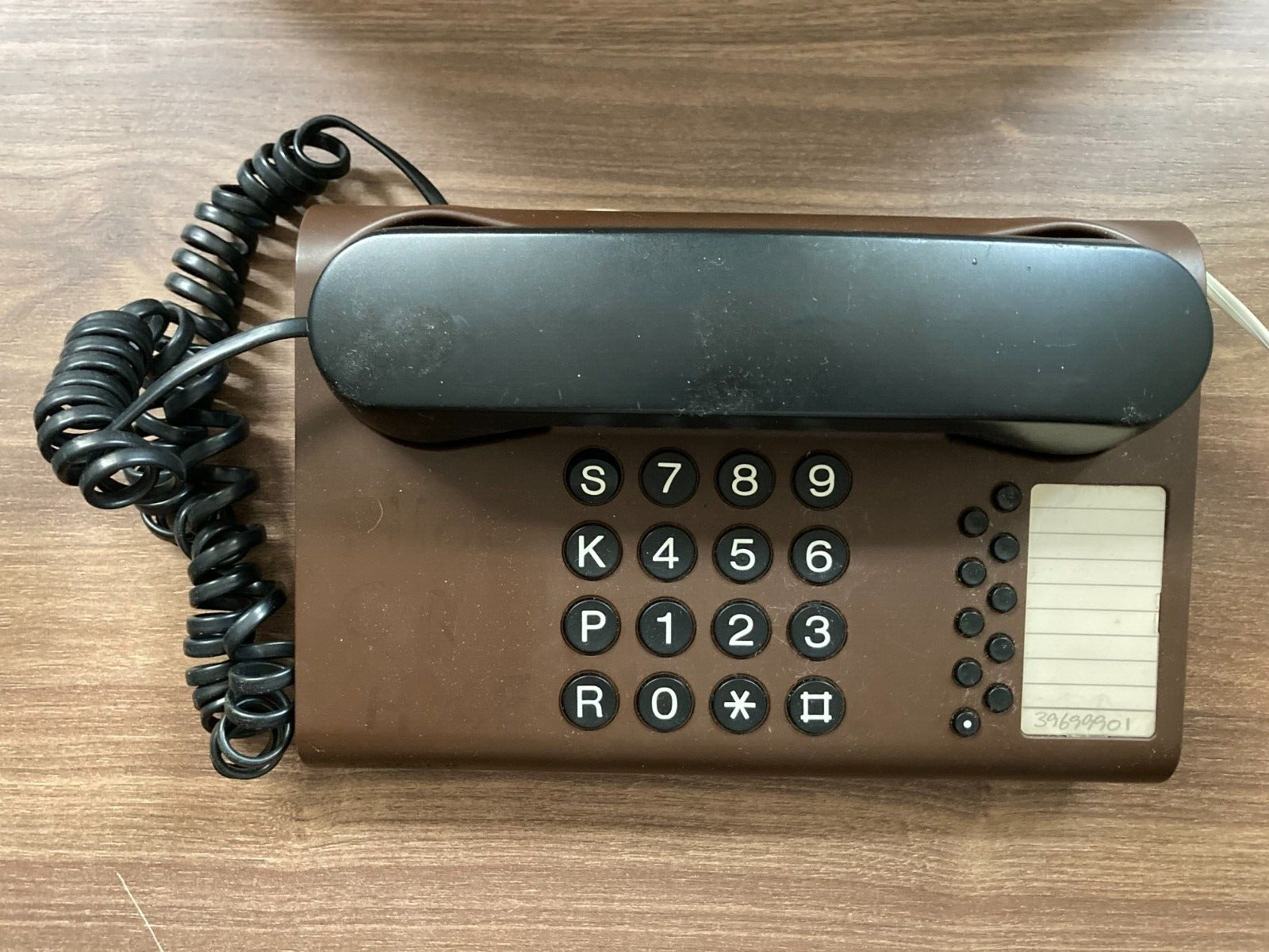 DanMark 2 GNT Automatic Danish Design 1980s Brown Desk Landline Phone