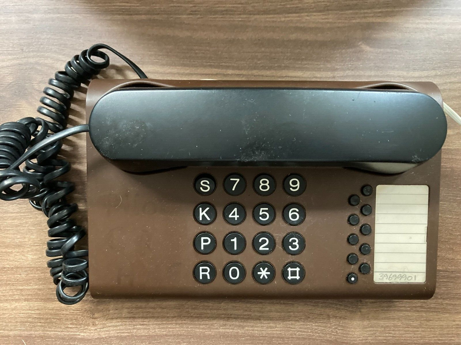 DanMark 2 GNT Automatic Danish Design 1980s Brown Desk Landline Phone