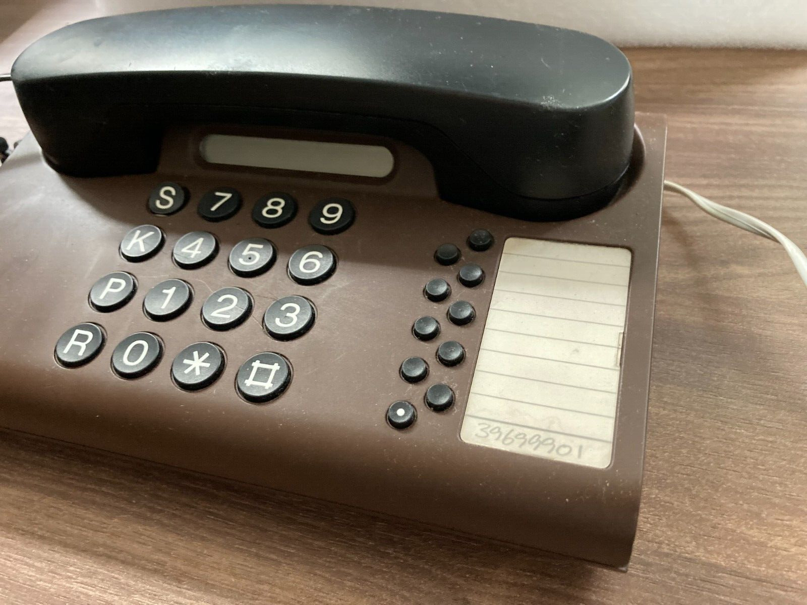 DanMark 2 GNT Automatic Danish Design 1980s Brown Desk Landline Phone