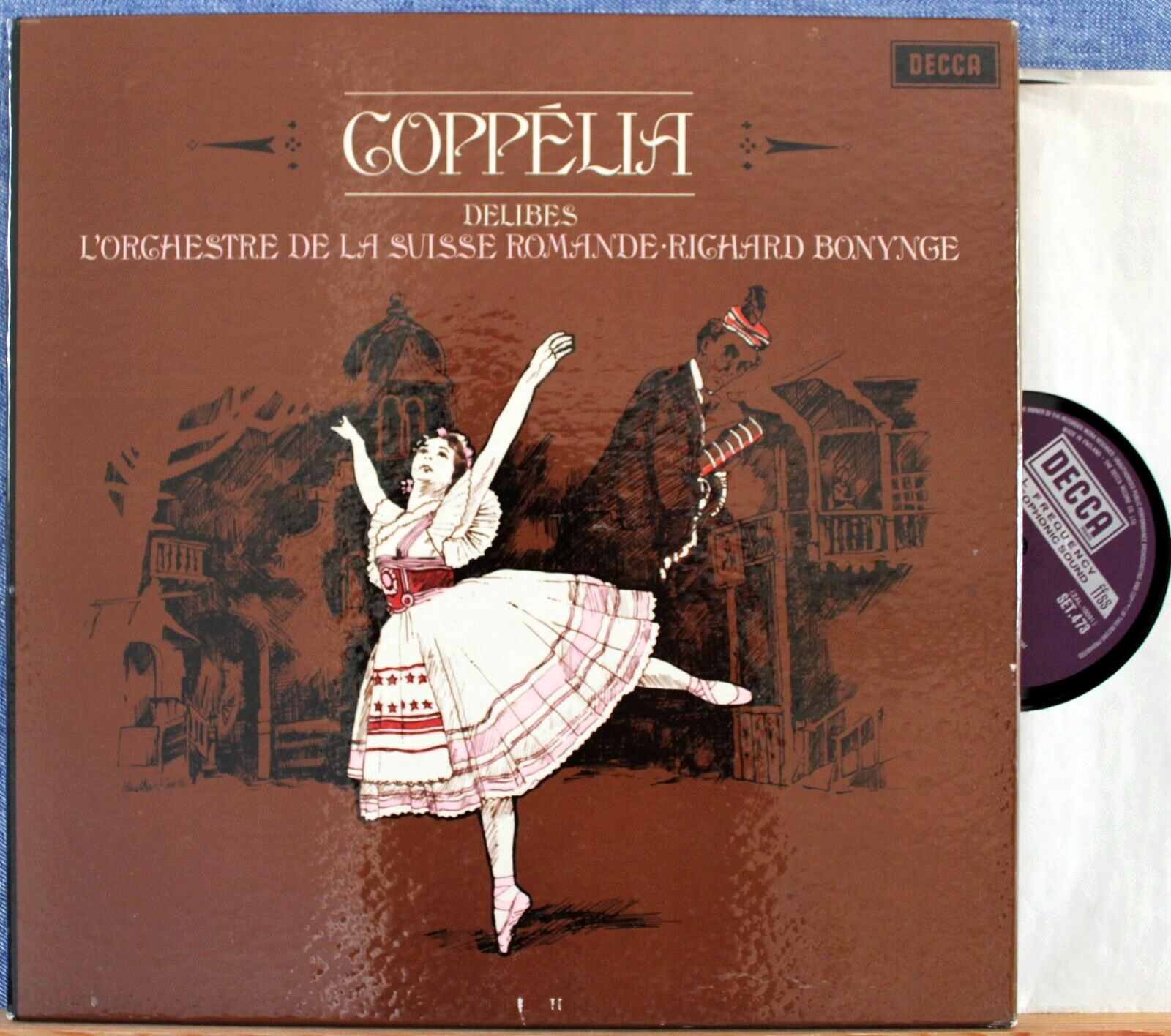 Bonynge Delibes (Coppélia) Decca SET 473-4 (2) Box NM