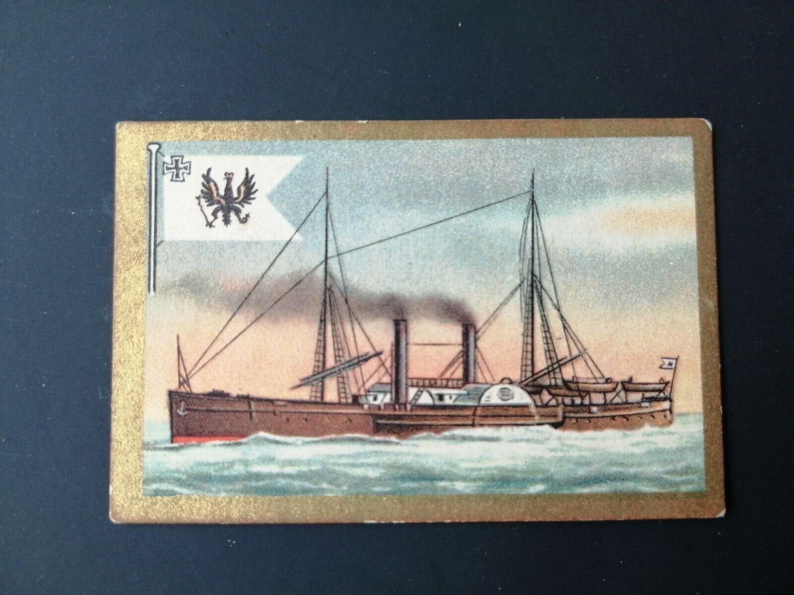 German SABA tobacco ship trading card from 1931-33No 23 "Salamander"