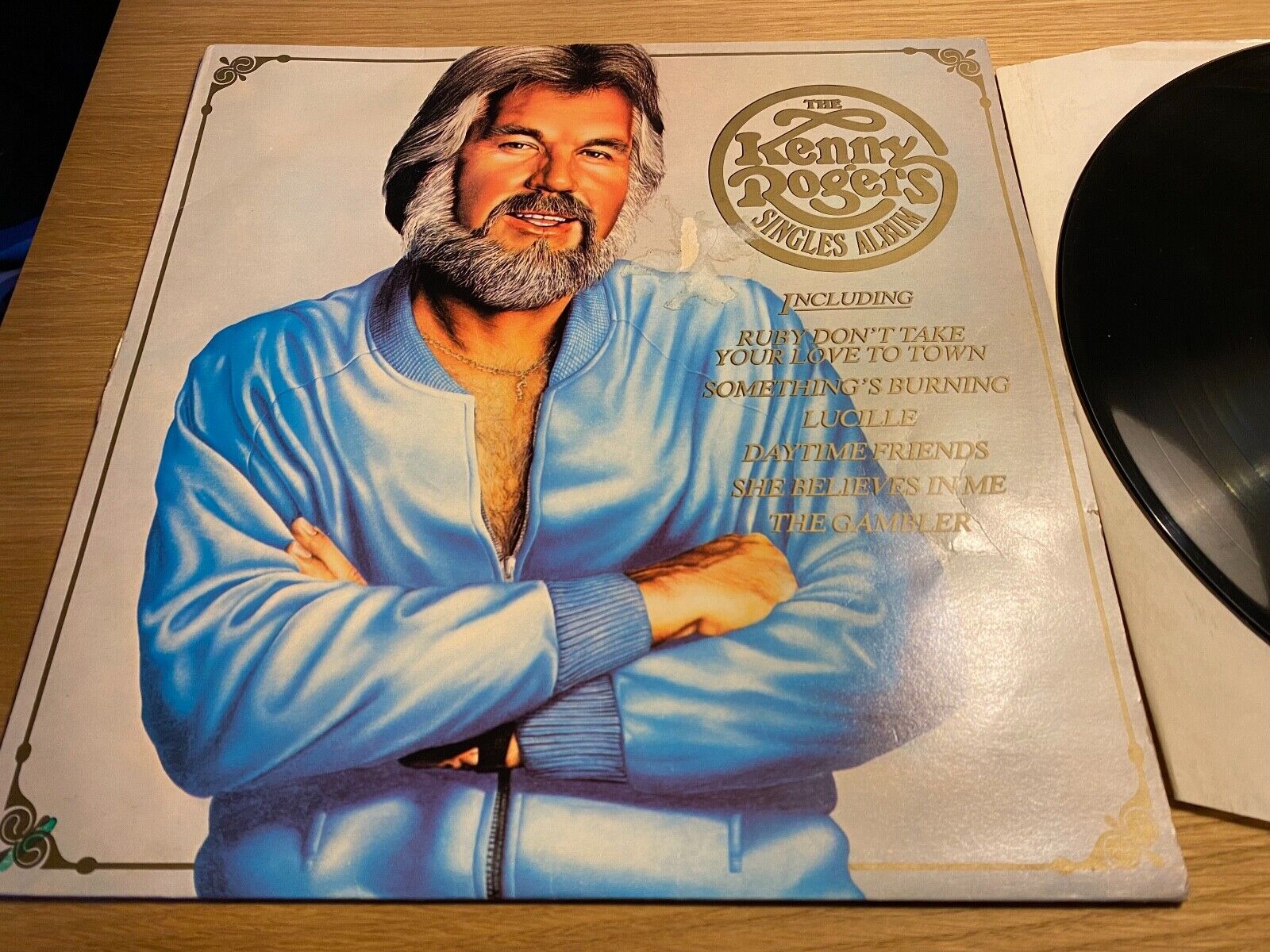 KENNY ROGERS "THE SINGLES ALBUM" 1977 TRACK NCB SCANDINAVIAN 1 PRESS LP