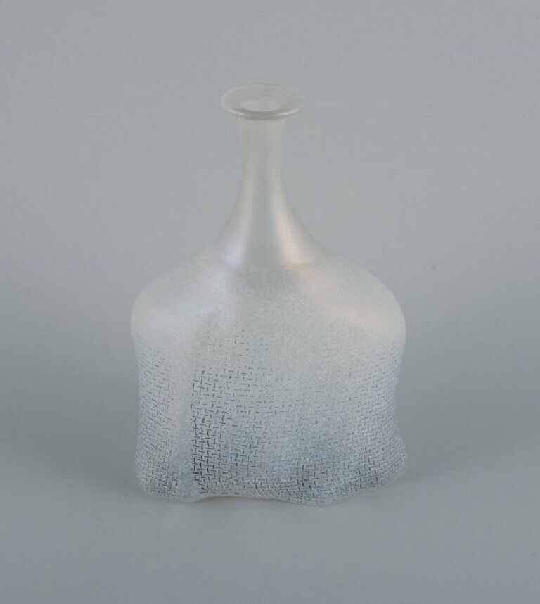 Bertel Vallien for Kosta Boda Vase / bottle in hand-blown art glass