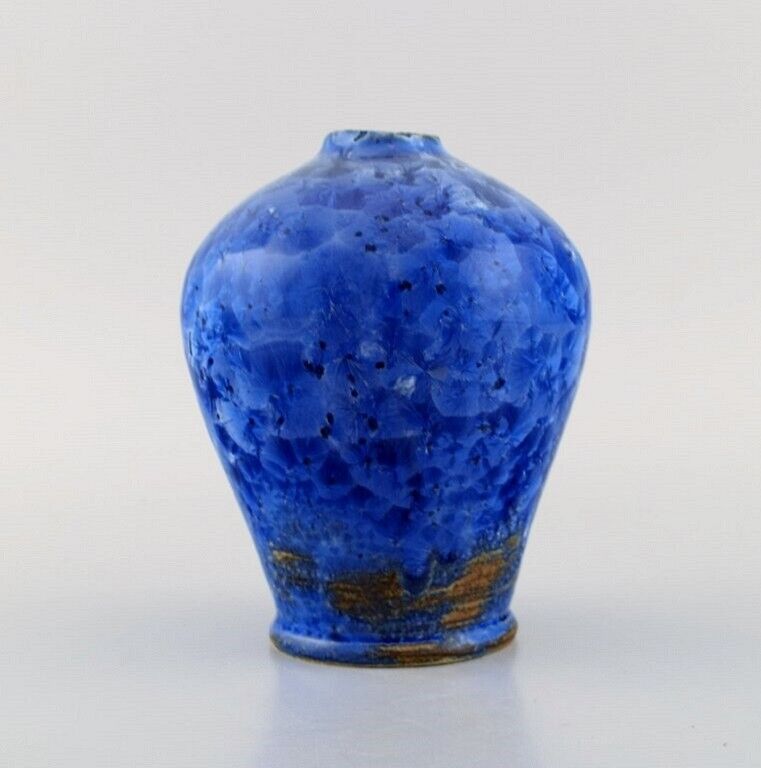 Eli Keller (b 1942) Sweden Unique vase in glazed stoneware 21st C