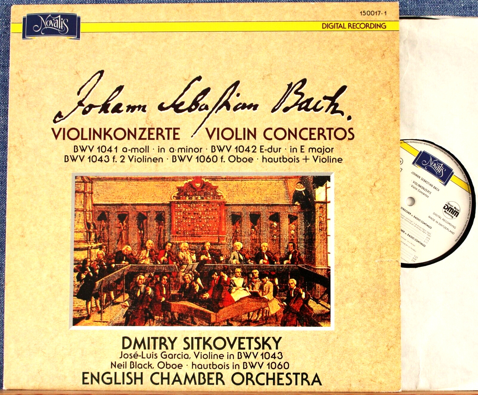 Sitkovetsky; etc Bach (Violin concertos) Novalis 150017 dig NM