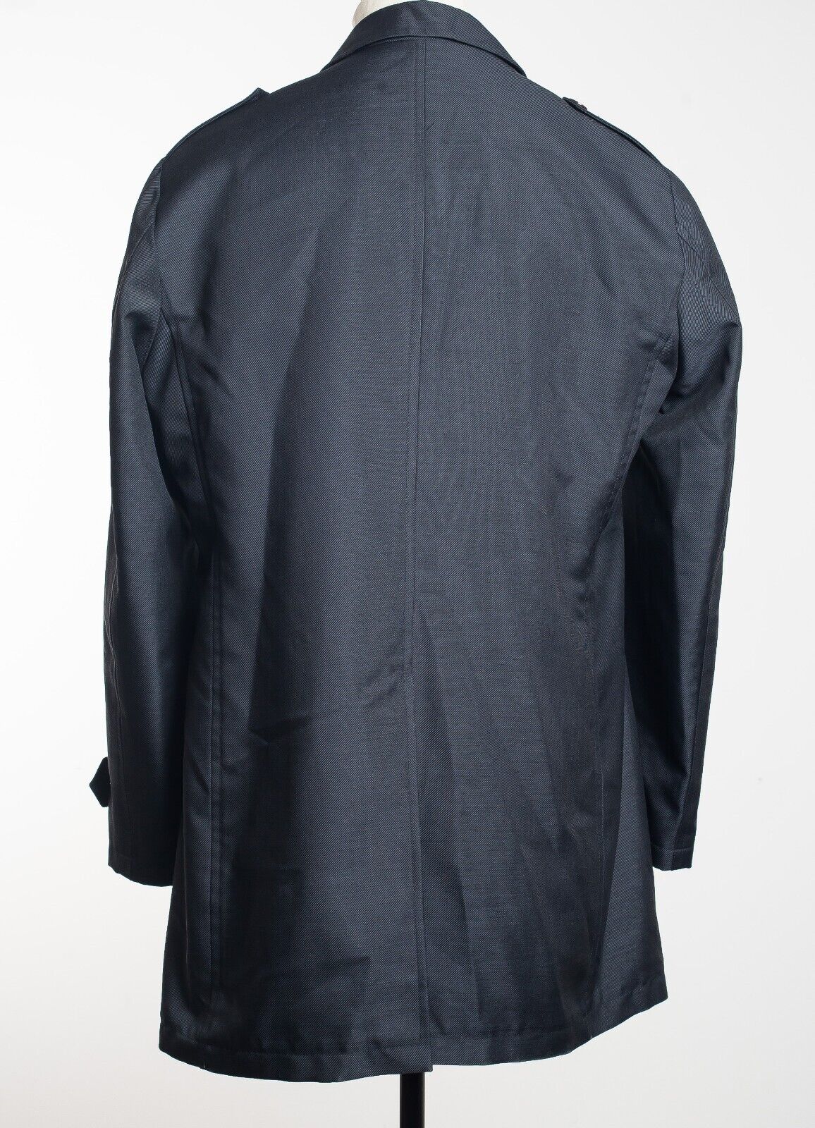 TAGLIATORE Black Overcoat Italy Made EU54 US44