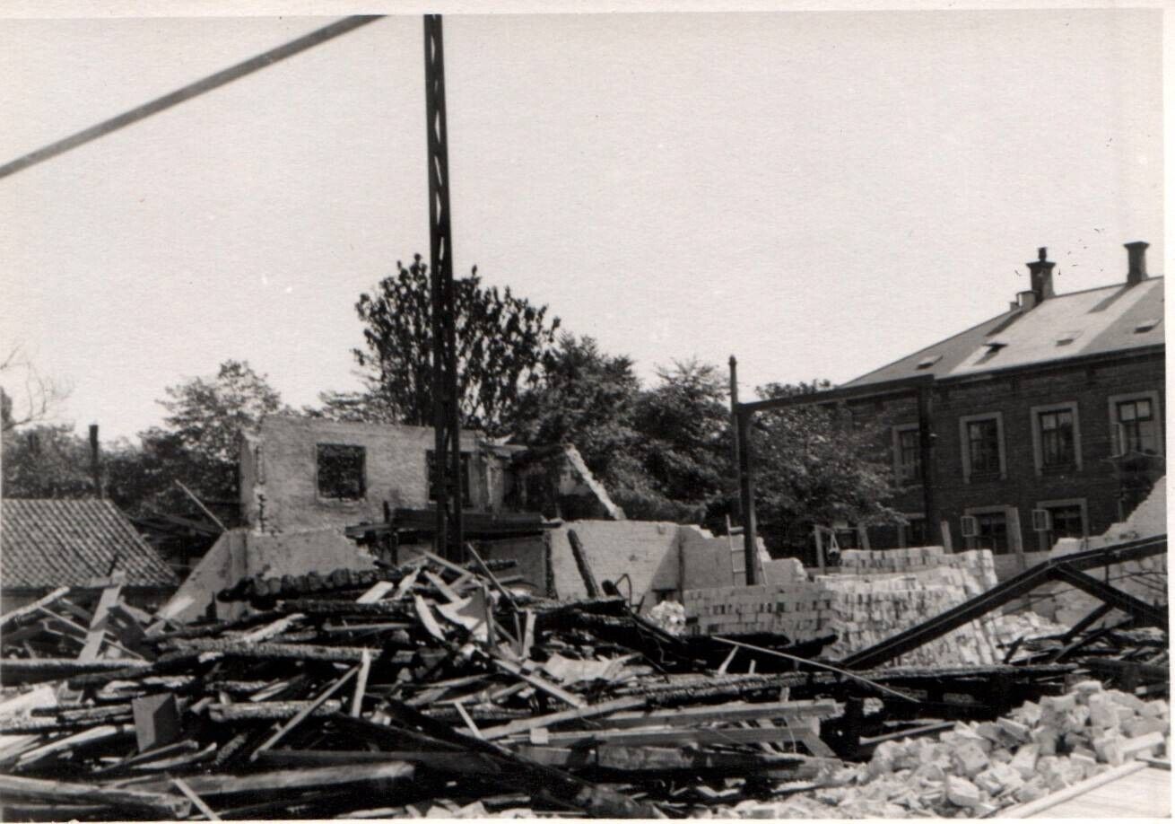 WWII Photo Sabotage Destruction Copenhagen Denmark Small Size 11x7cm World War 2