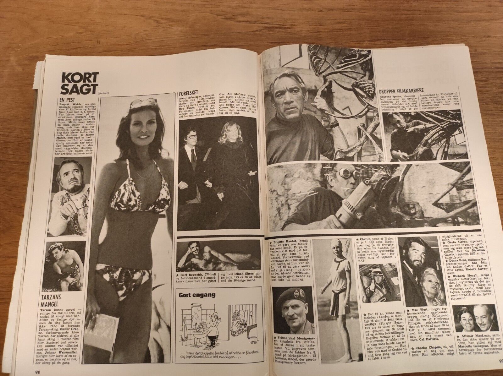 ROGER MOORE Jane Seymour KING CHARLES Queen Elizabeth 1972 Danish Magazine BB23