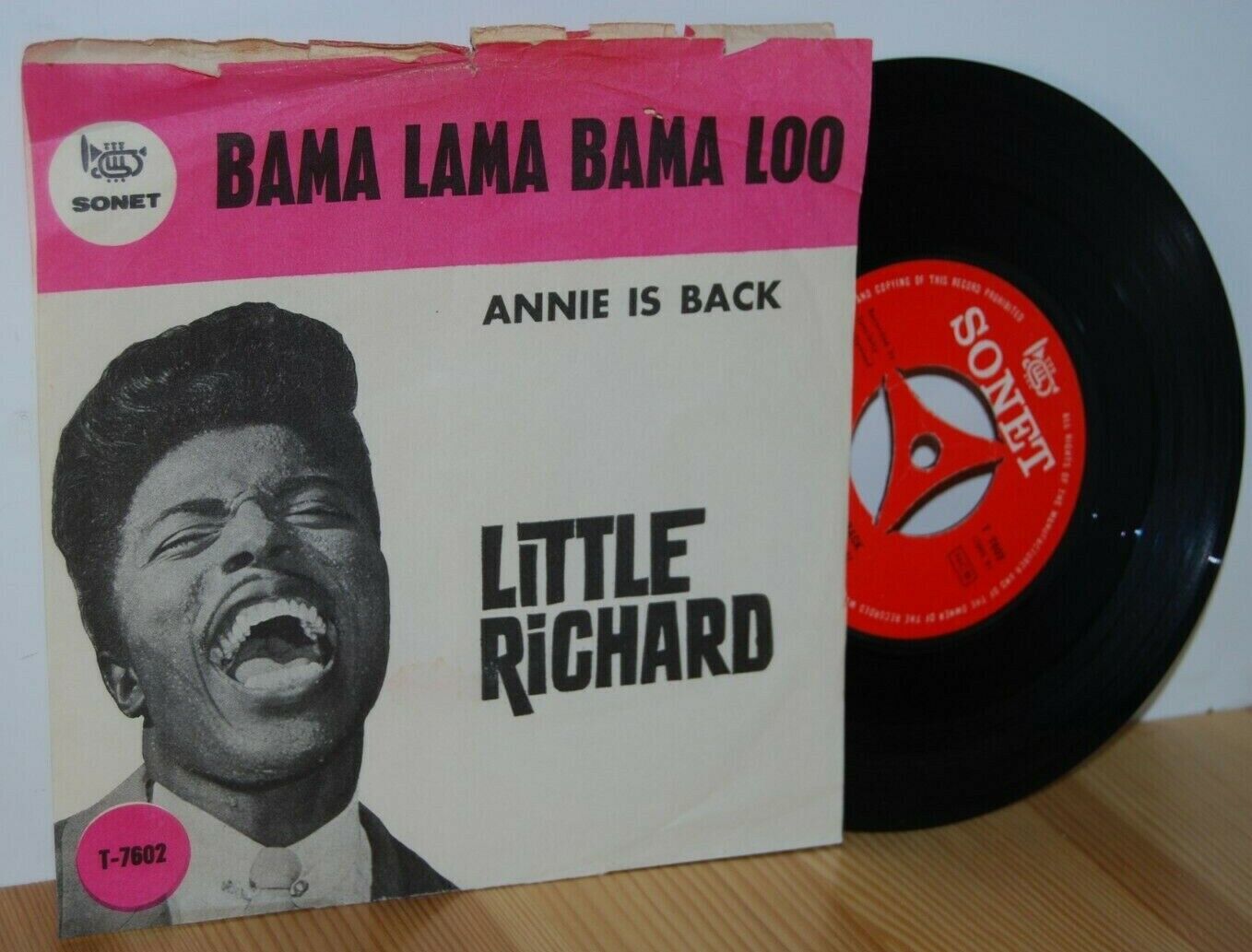 LITTLE RICHARD Bama Lama Bama Loo DANISH PS Picture sleeve 45