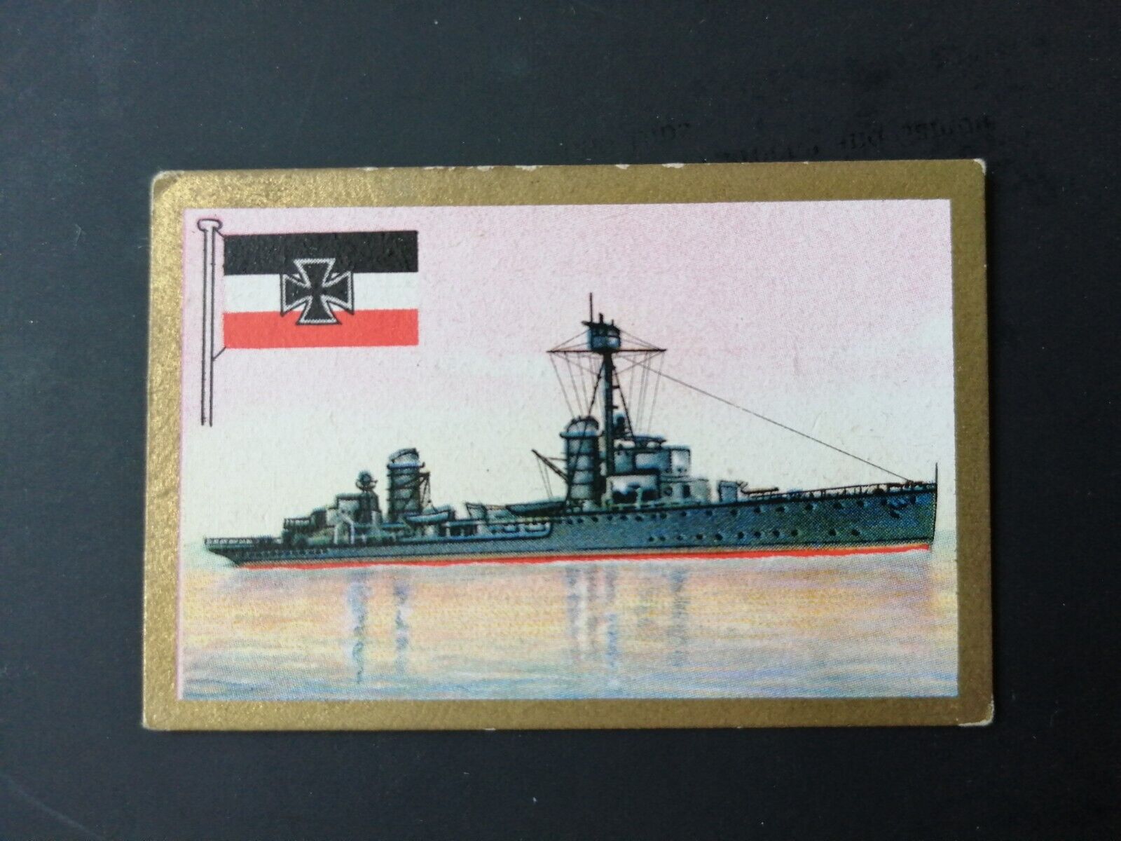 German SABA tobacco ship trading card 1931-33No 227"Bremse" Schulschiff