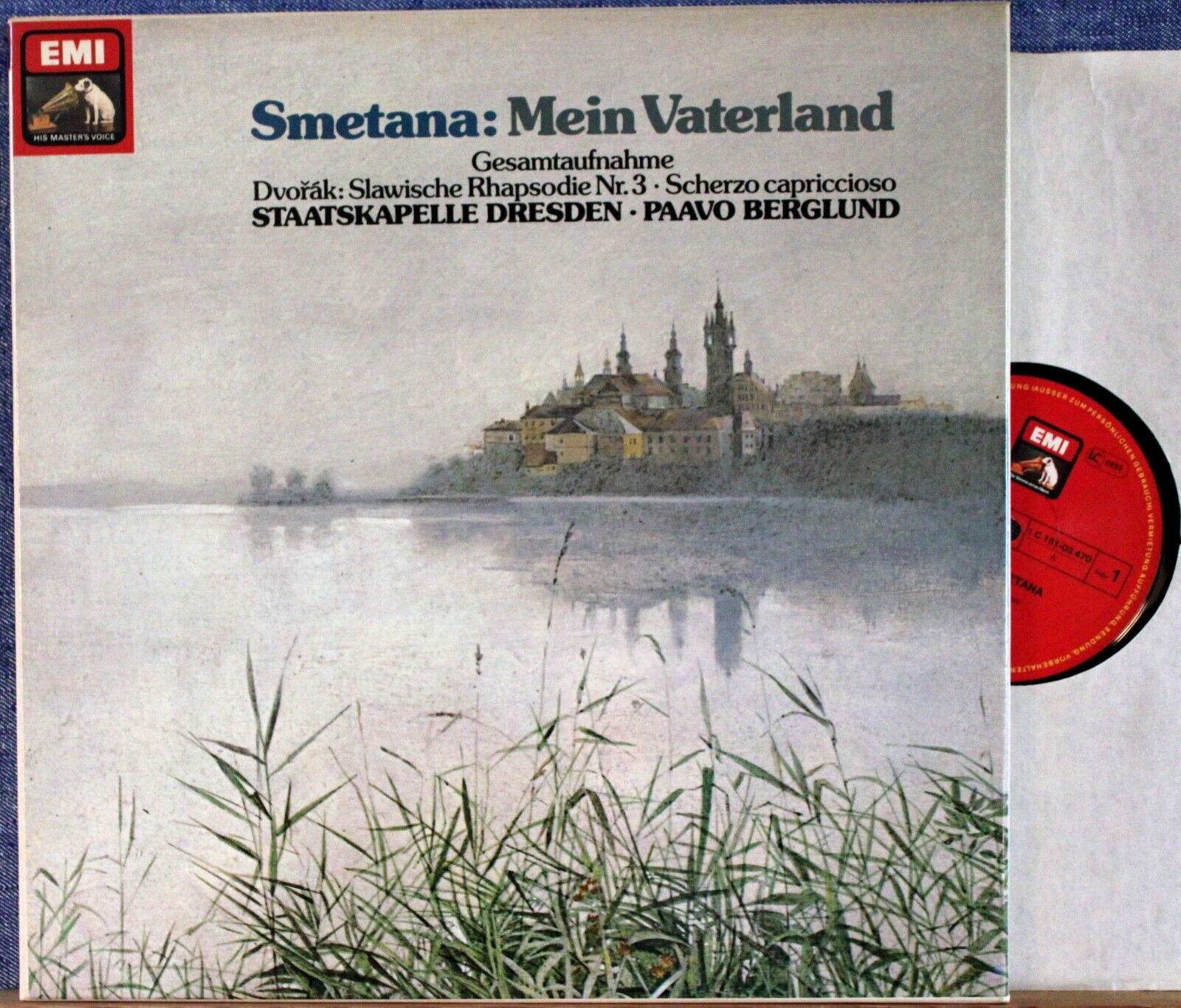 Berglund Smetana (Ma Vlast) + Dvorak EMI 151-03 470/1 (2) Box NM