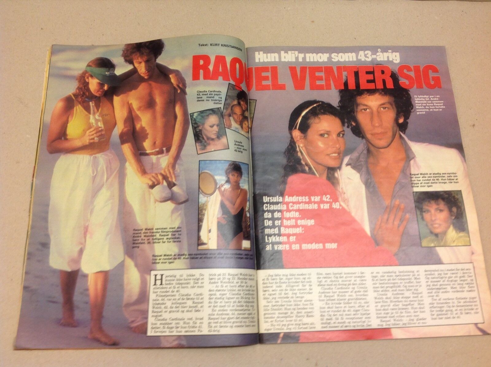 Raquel Welsh Pregnancy +Queen Silvia Sweden Danish Magazine 1983 "Se og Hoer"