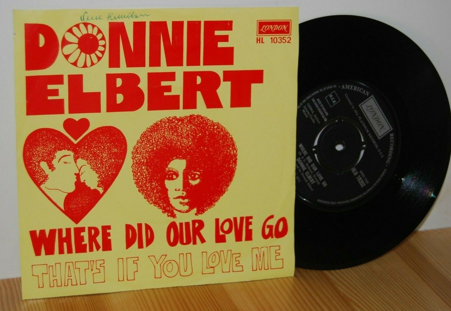 DONNIE ELBERT Where Did Our Love Go RARE PS Picture sleeve 45