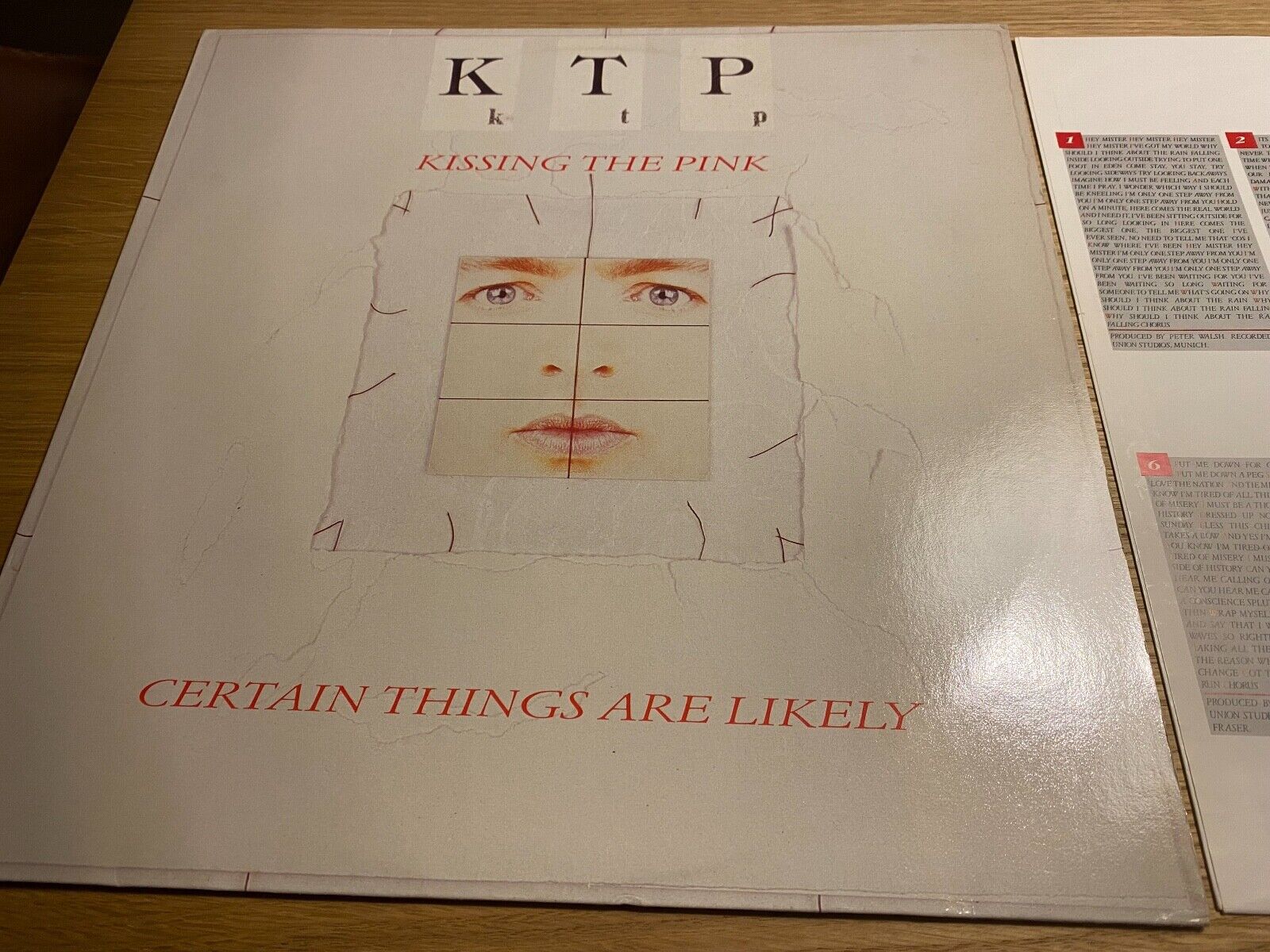 KTP KISSING THE PINK "CERTAIN THINGS ARE LIKELY" 1986 12" LP MAGNET RECORDS RARE