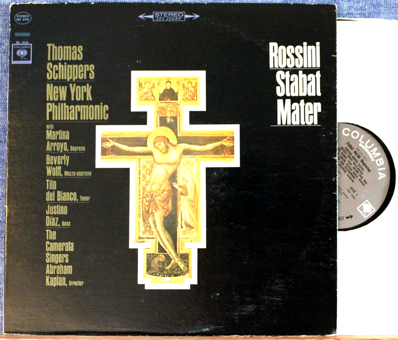 Schippers; etc Rossini (Stabat Mater) Col MS 6742 2-Eye NM