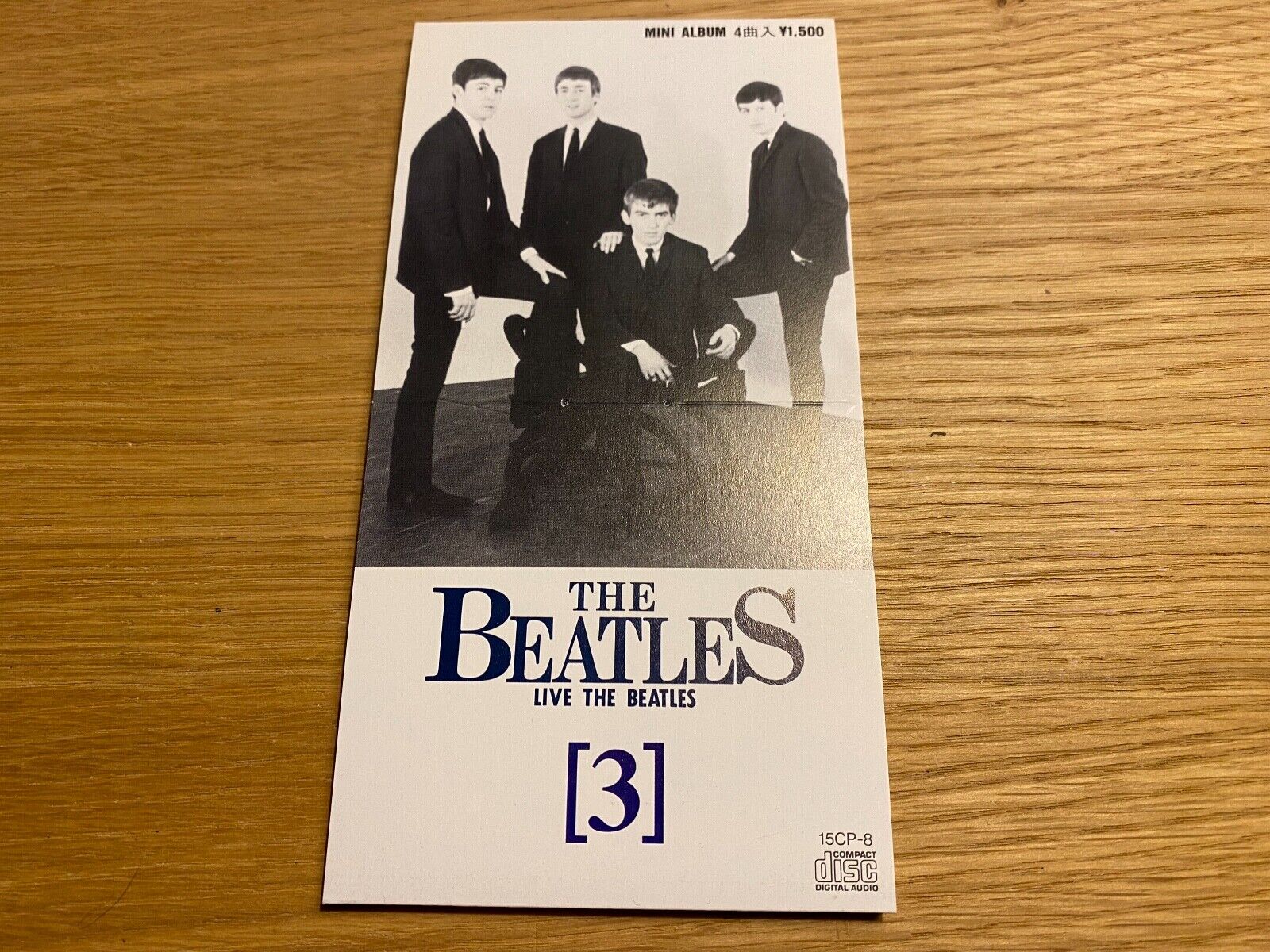 THE BEATLES "LIVE THE BEATLES" 3" CD JASRAC 1988 4 TRACKS TEICHIKU RECORDS JAPAN