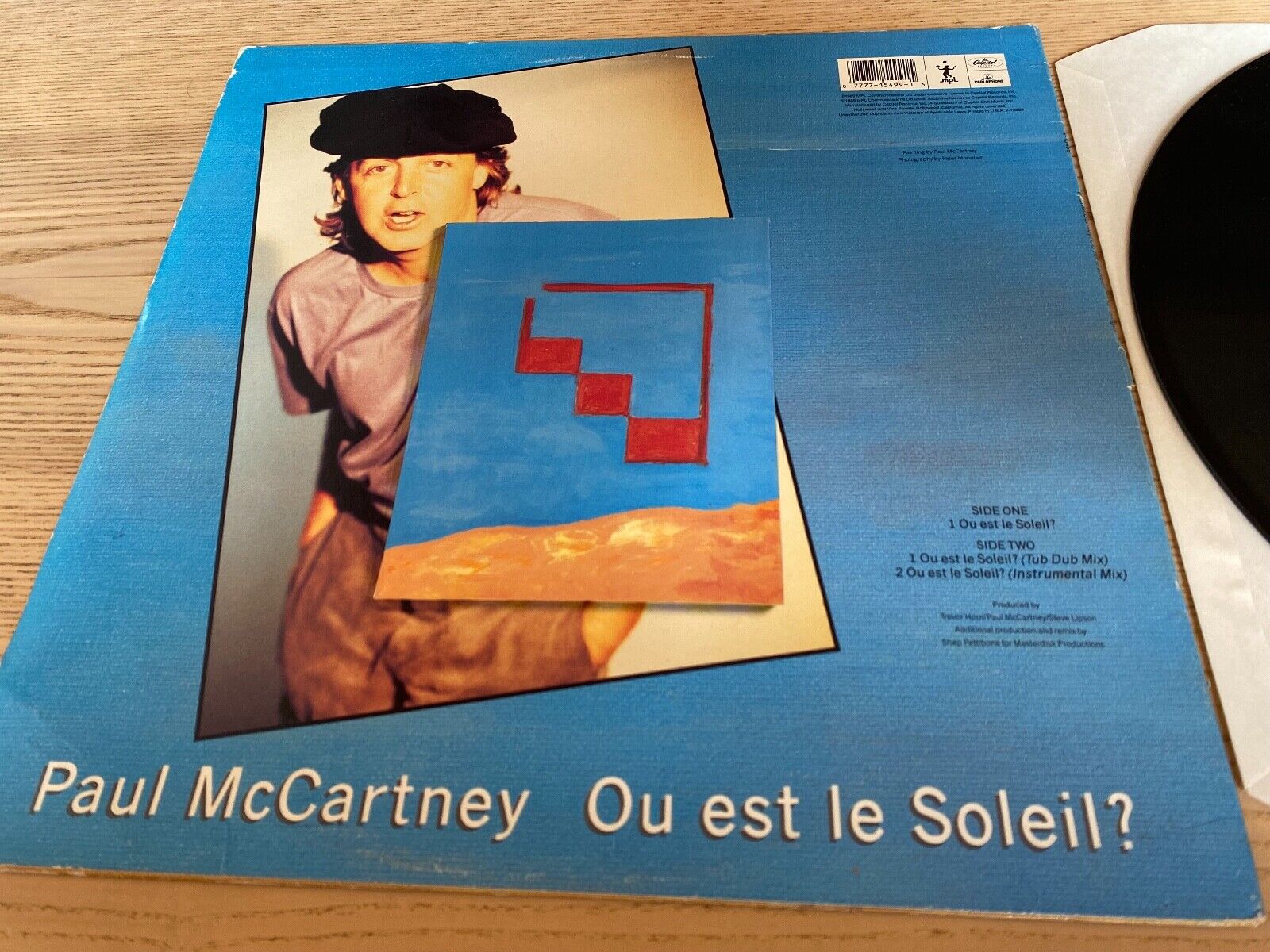 PAUL MCCARTNEY "OU EST LE SOLEIL?" CAPITOL RECORDS 1989 USA PRESS 3 REMIXES RARE