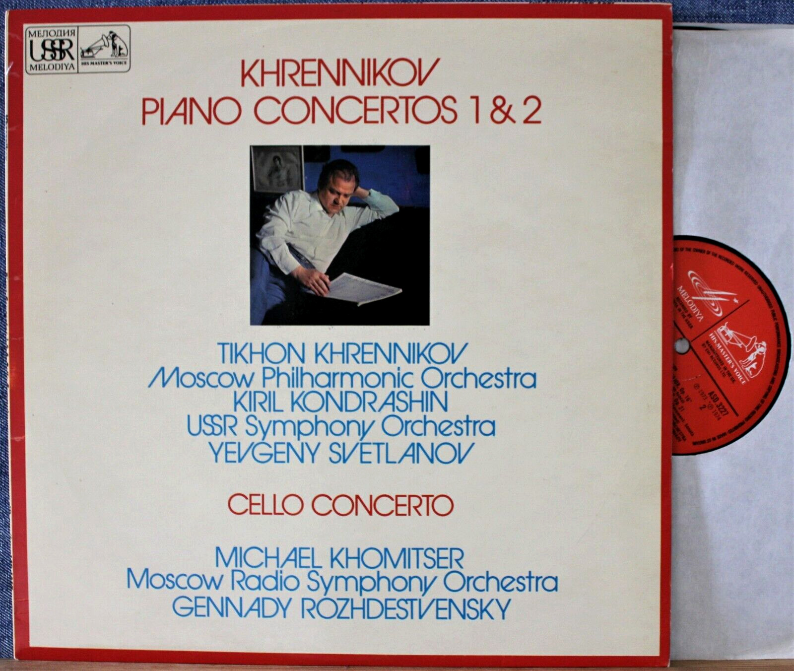 Khrennikov; Khomitser Khrennikov (Piano concertos; Cello concerto) EMI ASD 3227