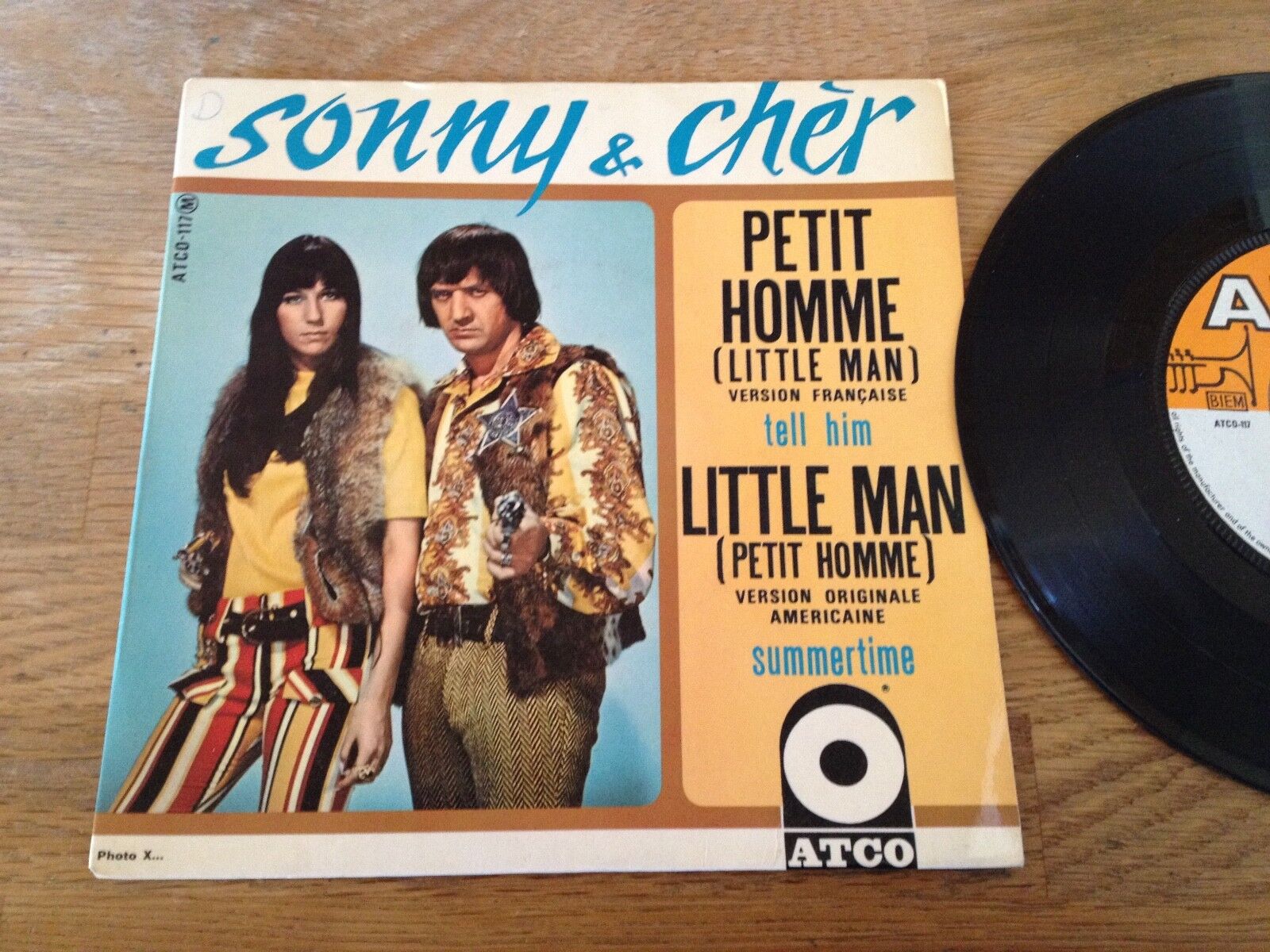 SONNY  CHER  "PETIT HOMME (LITTLE MAN)" VERSION FRANCAISE "TELL HIM" 4 TRACK EP