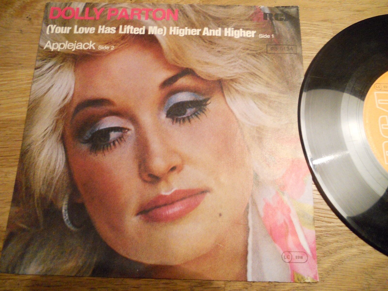 DOLLY PARTON "(YOUR LOVE HAS LIFTET ME) HIGHER AND HIGHER / APPLEJACK" 1977 RCA*