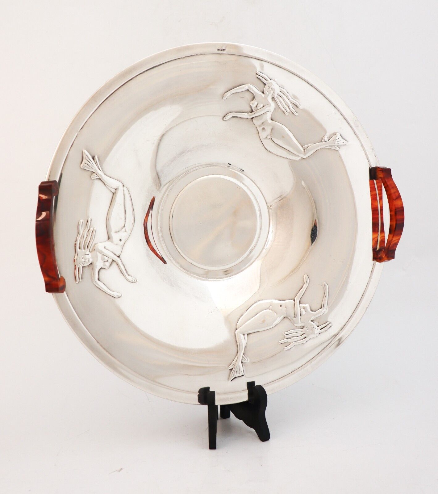 Silver Plated Bowl - Art Deco / Swedish Modern 1930-1940s - Mermaids