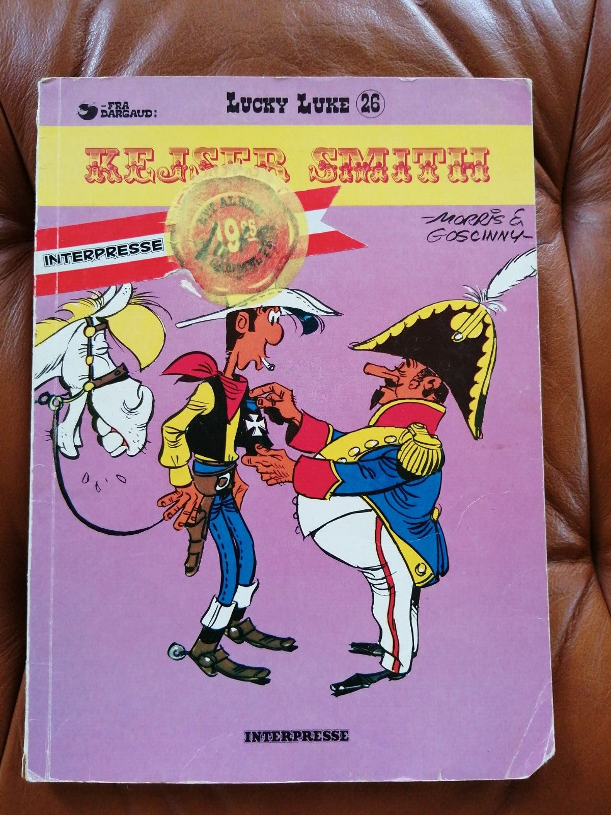 DenmarkComic bookLUCKY LUKE no 26 L'Empereur Smith Interpresse 19771st ed