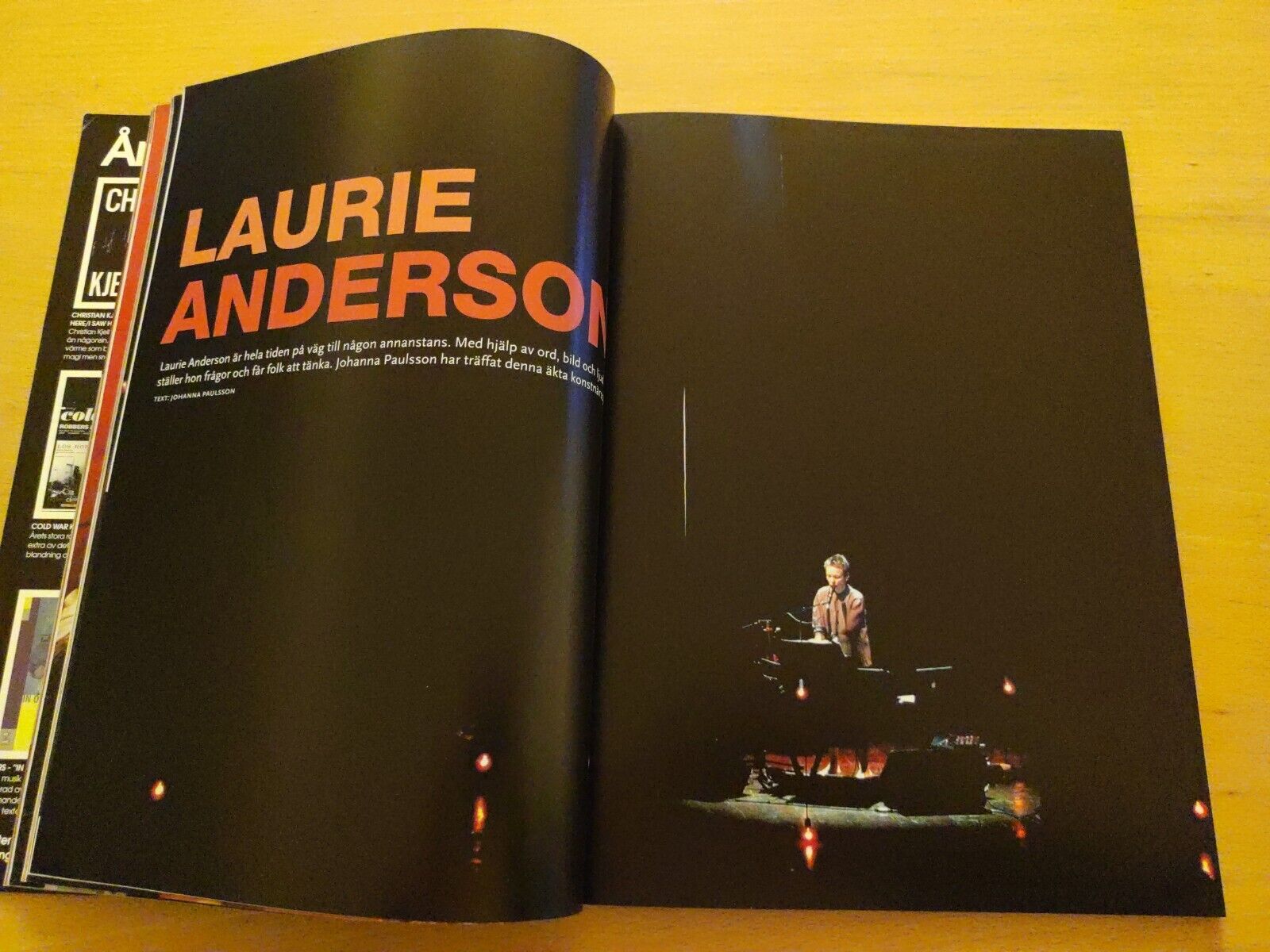 Swedish Magazine LAURIE ANDERSON Alicia Keys BAND OF HORSES The Coathangers NA15