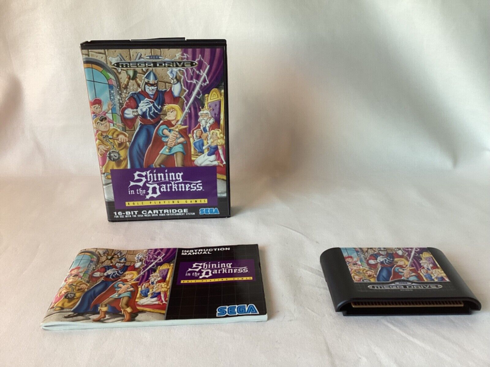 SHINING IN THE DARKNESS SEGA Mega Drive Game RPG PAL Boxed Incl manual