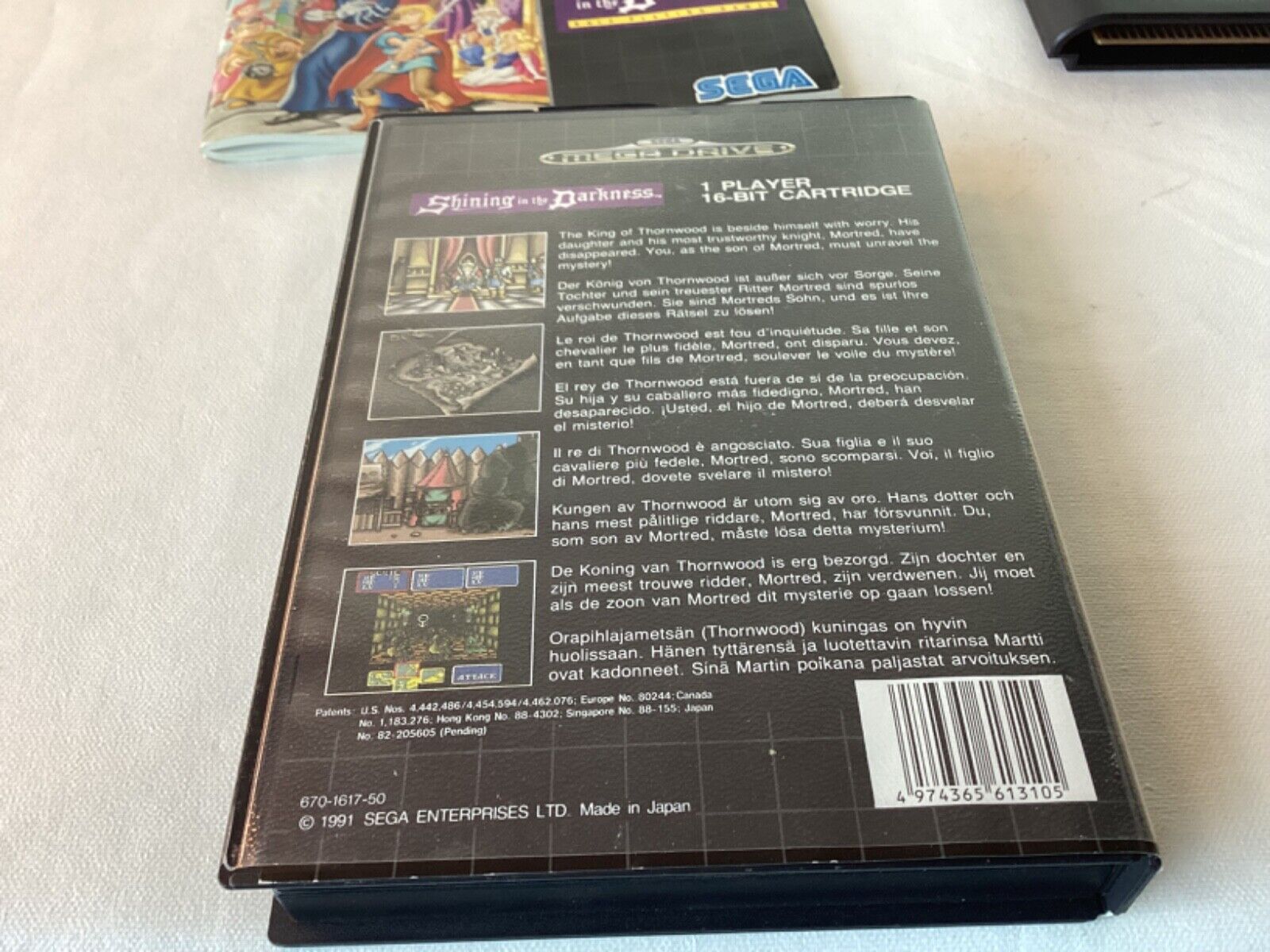 SHINING IN THE DARKNESS SEGA Mega Drive Game RPG PAL Boxed Incl manual