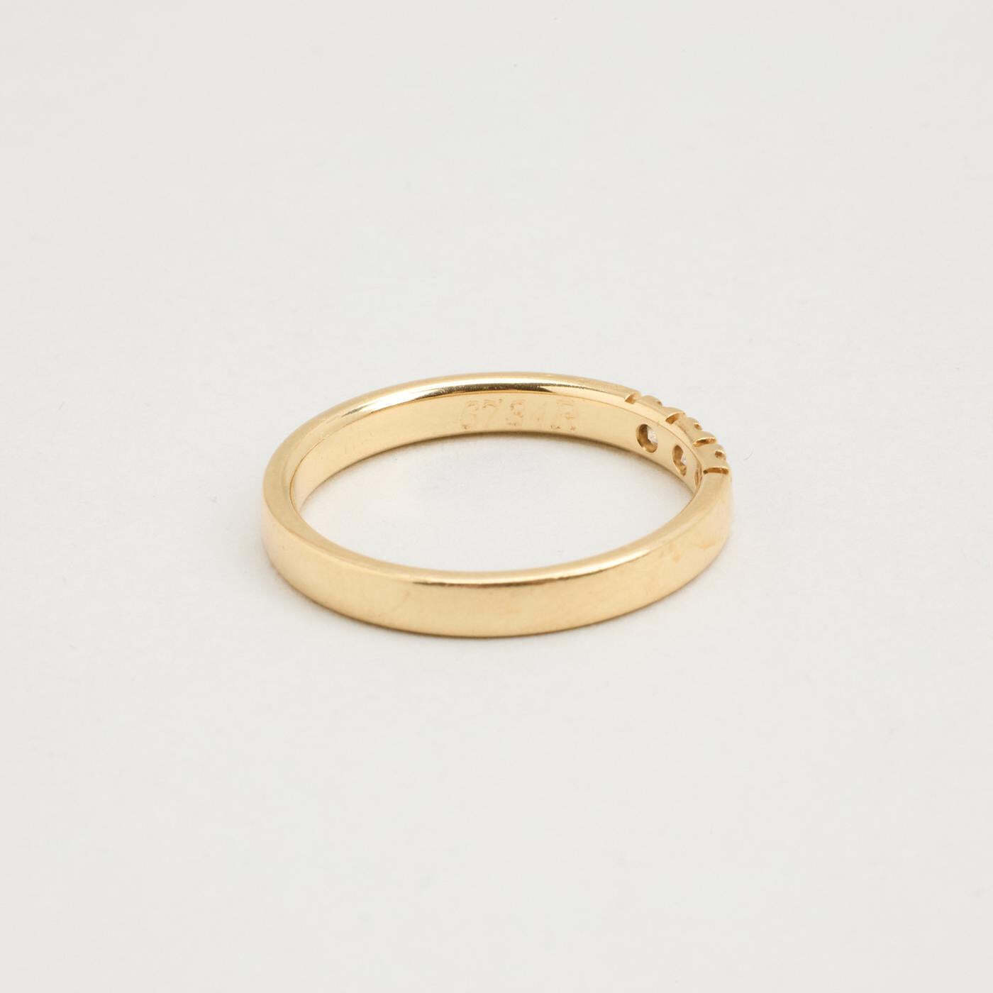 Ring with diamond (012 ct) in 14K Gold size 6½ | Vintage Solid Gold