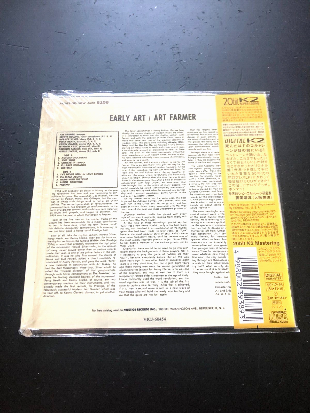 ART FARMER ''EARLY ART'' - MINI LP JAPAN CD - NEW JAZZ RECORDS