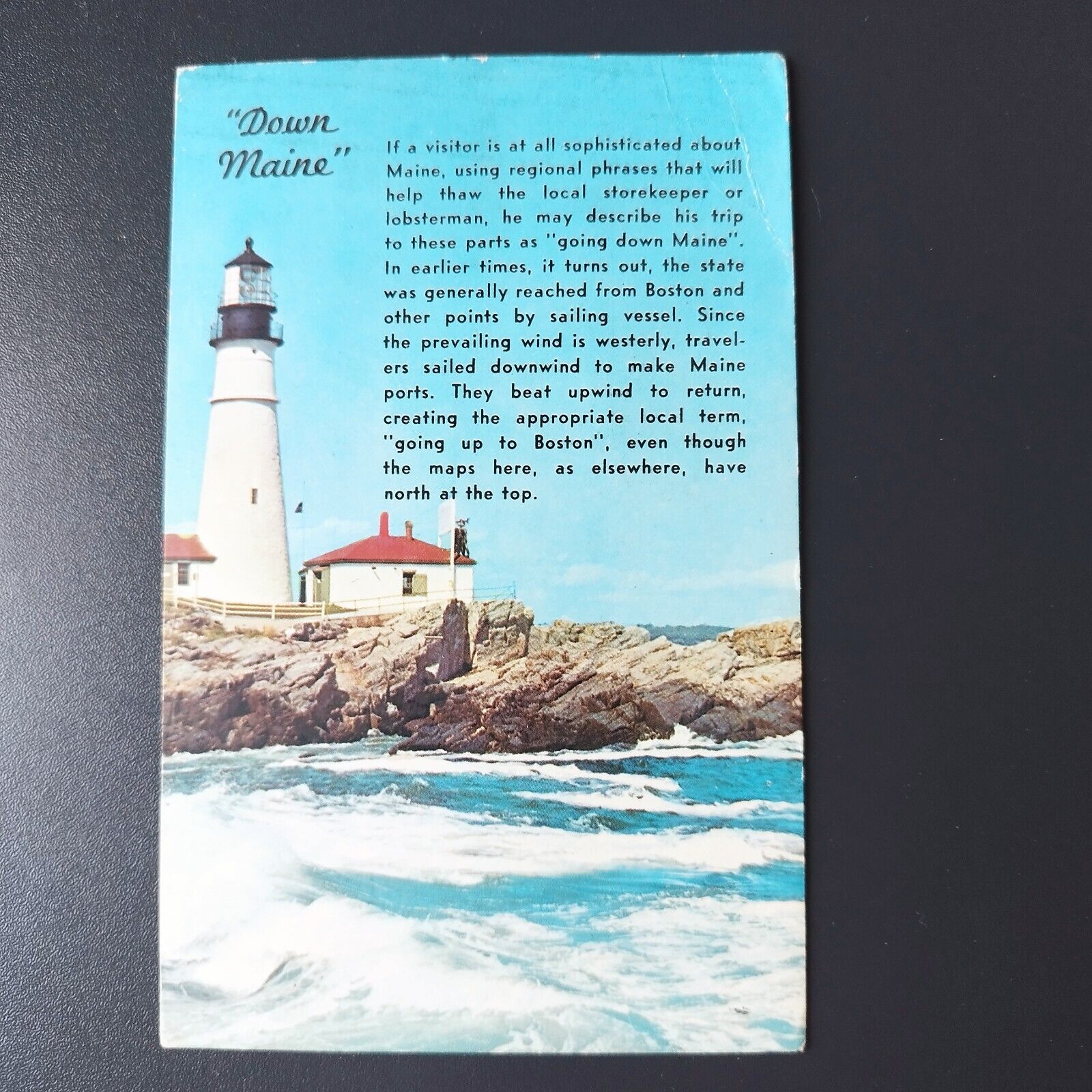 Maine Portland Head Light on the New England Coast Posted in 1966