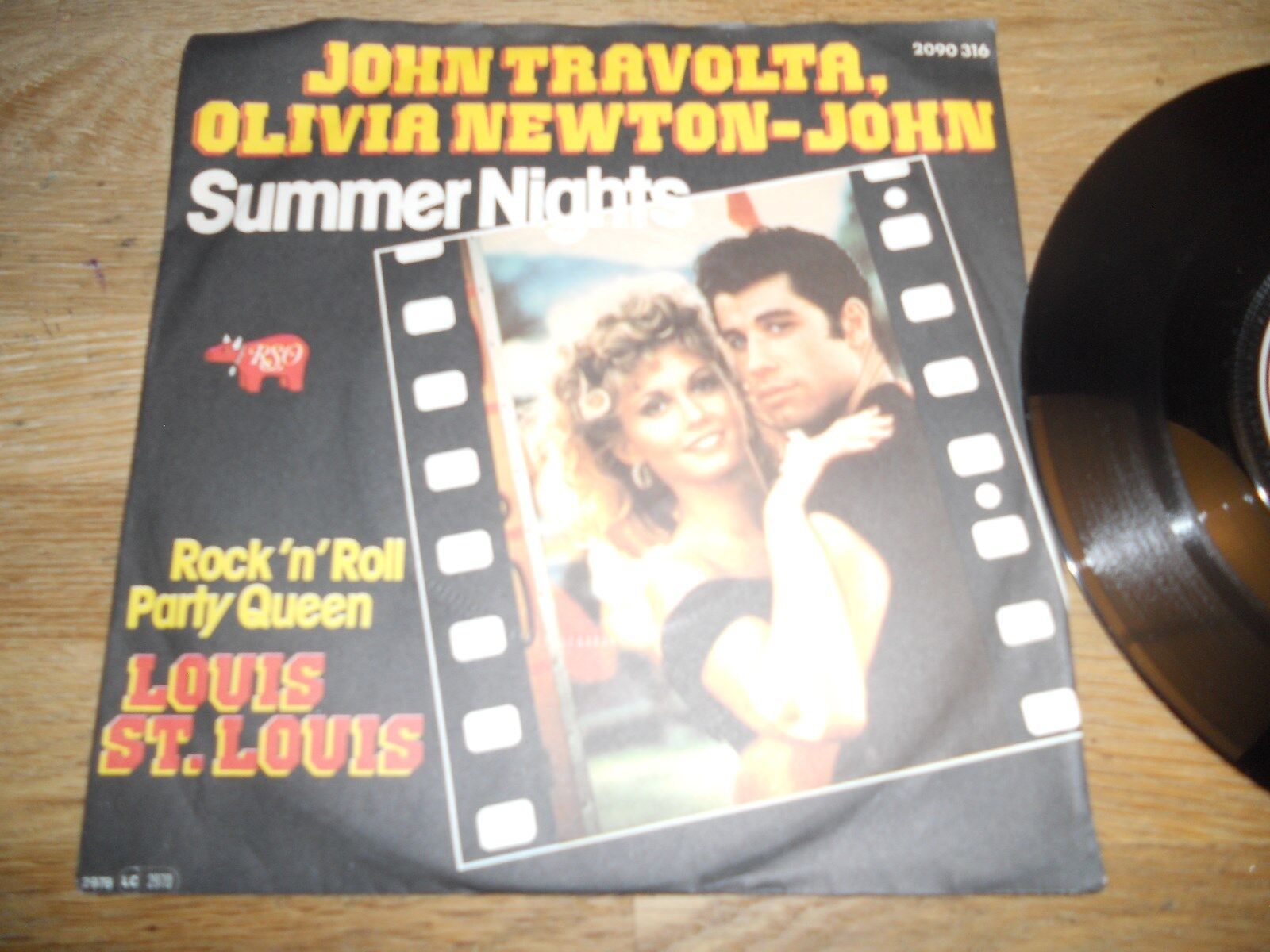 JOHN TRAVOLTA  OLIVIA NEWTON-JOHN "SUMMER NIGHTS" 1978 USED POLYDOR RECORDS RAR