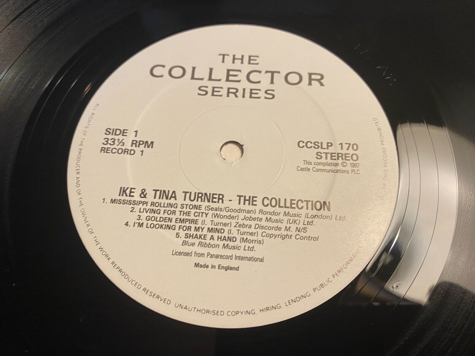 IKE  TINA TURNER "THE COLLECTION" 1987 20 TRACKS UK PRESS 2 X LP CASTLE UK 2LP