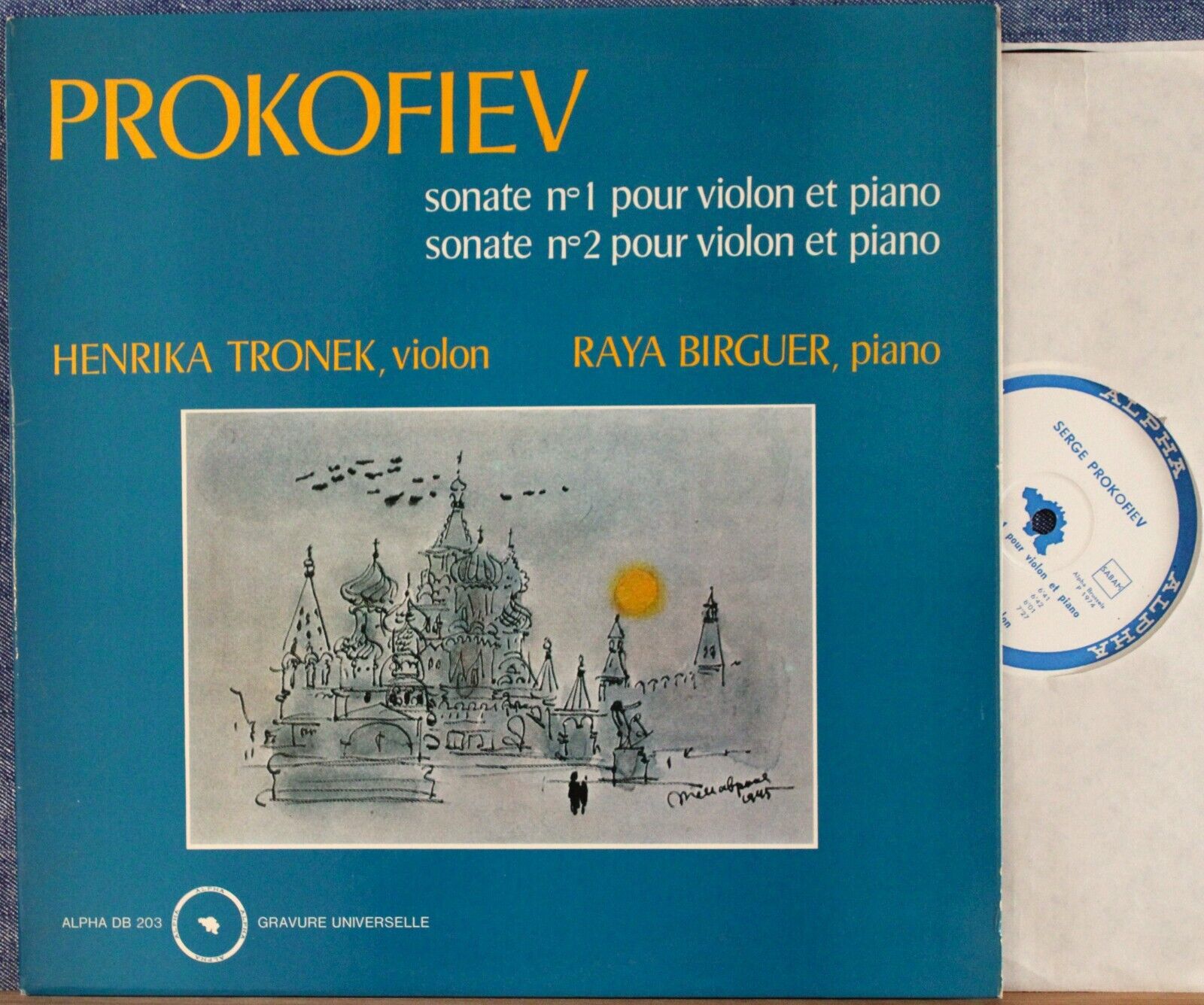 Tronek; Birguer Prokofiev (Violin sonatas) Alpha DB 203 NM