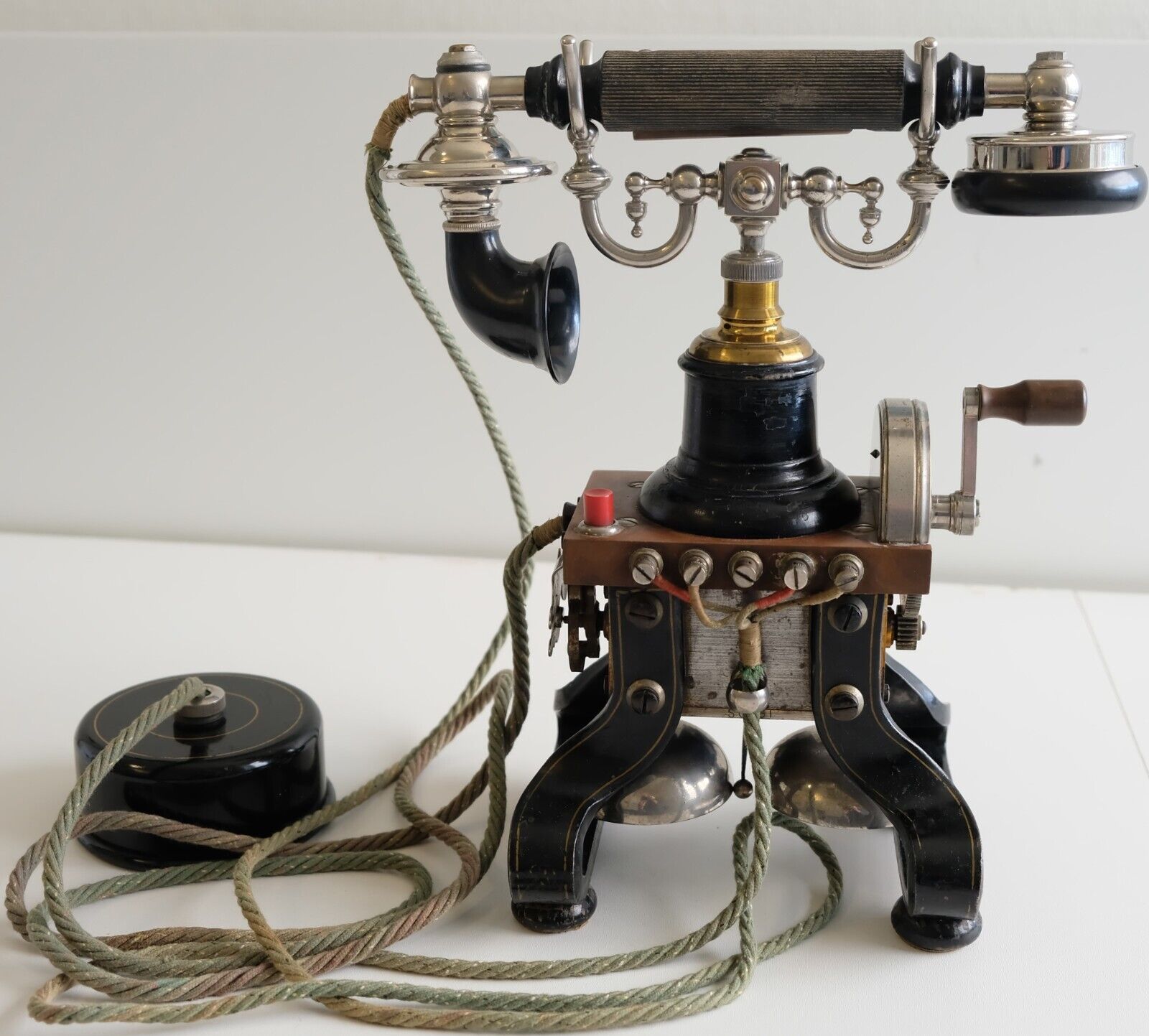 Original LM Ericsson Desk Telephone "Skeleton" or "Eiffel Tower" ca 1895