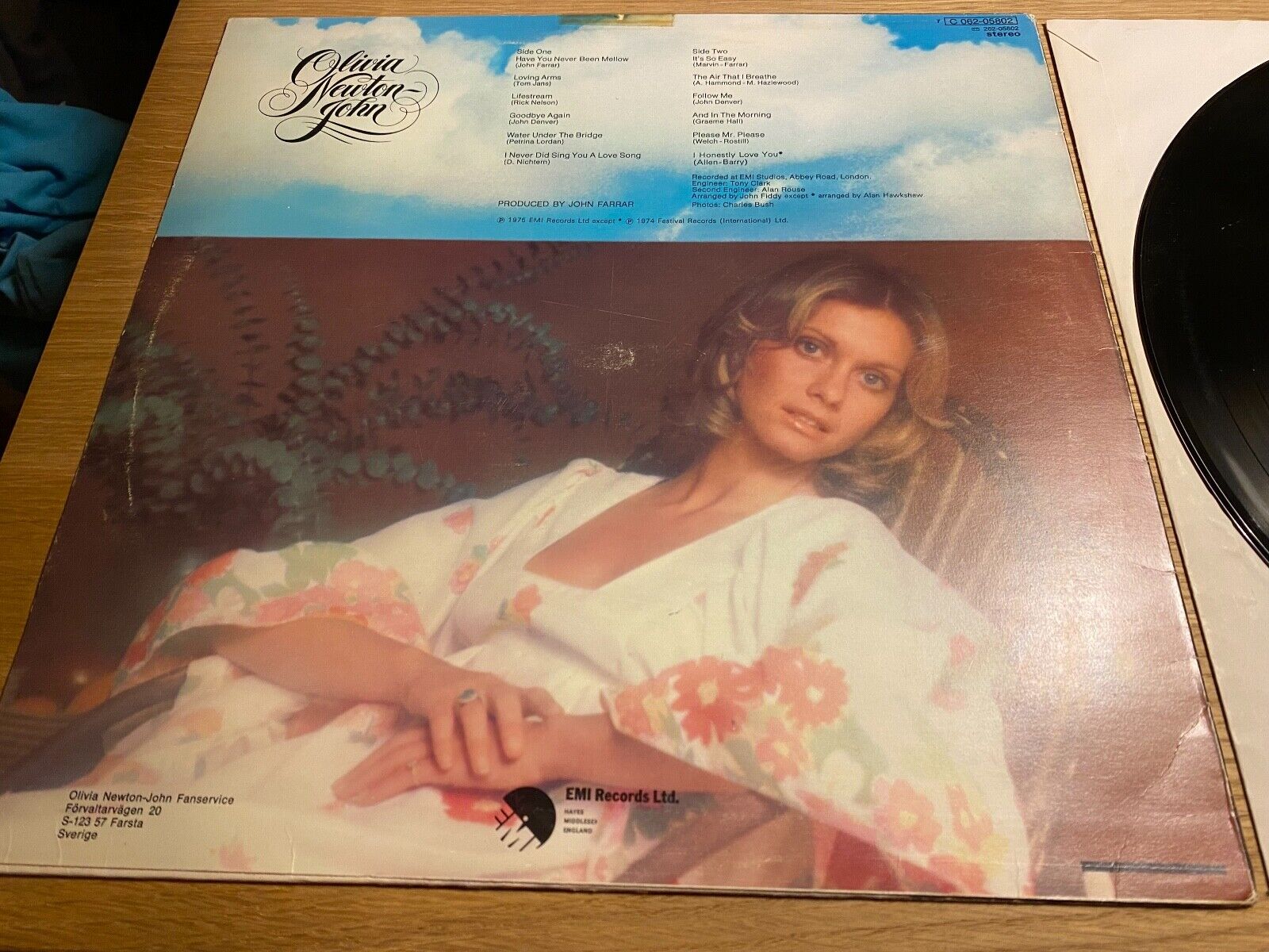 OLIVIA NEWTON-JOHN "HAVE YOU EVER BEEN MELLOW" EMI RECORDS 1975 LP SWEDISH PRESS