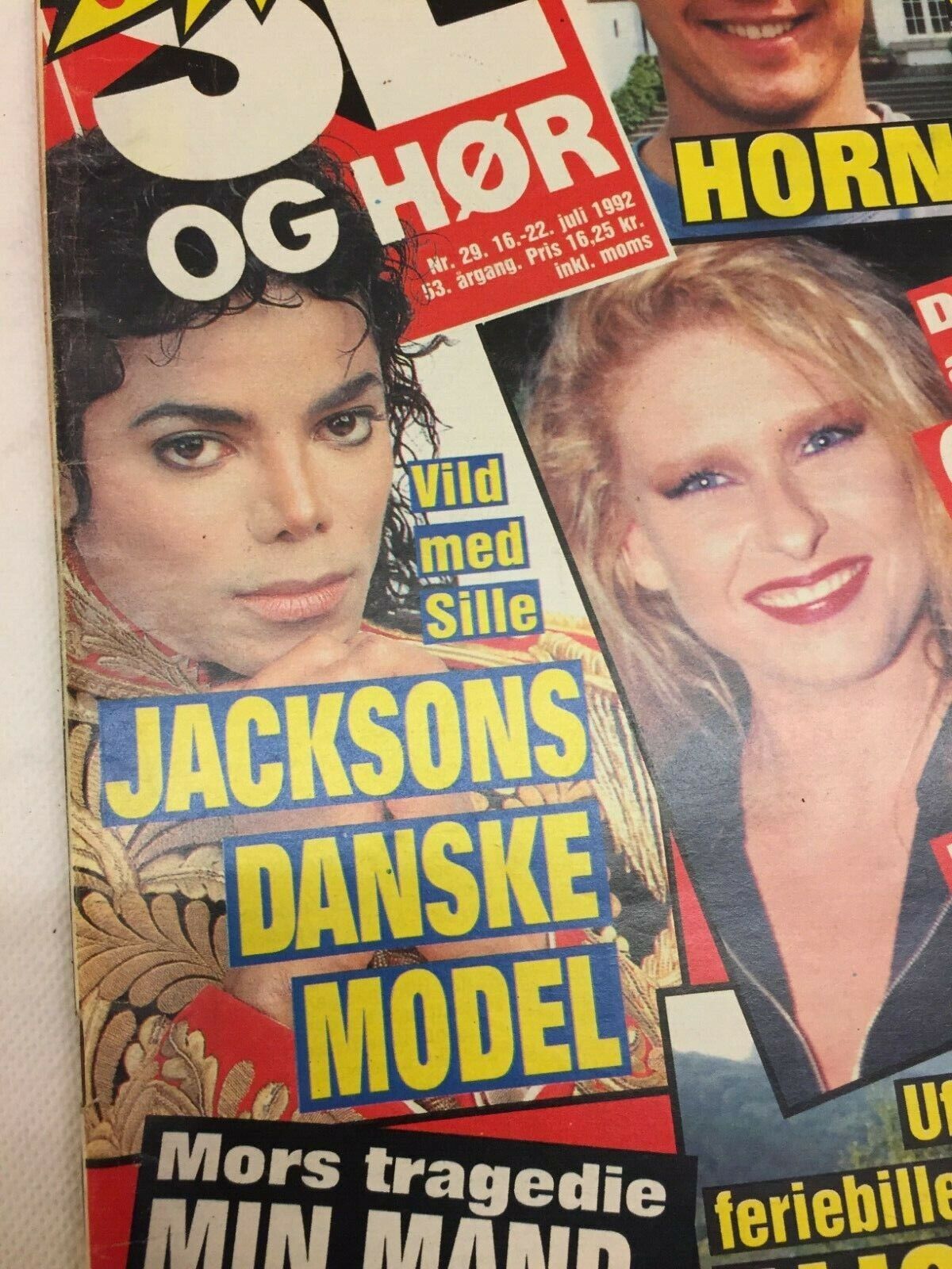 Michael Jackson Gentofte Denmark Concert Vtg Danish Magazine 1992 "Se og Hoer"