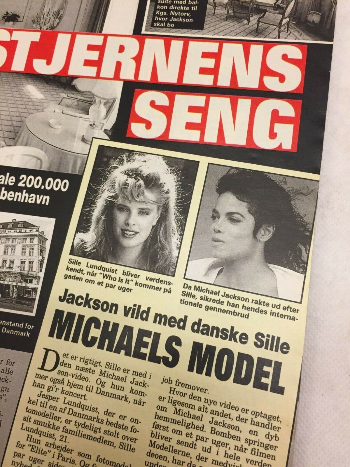 Michael Jackson Gentofte Denmark Concert Vtg Danish Magazine 1992 "Se og Hoer"