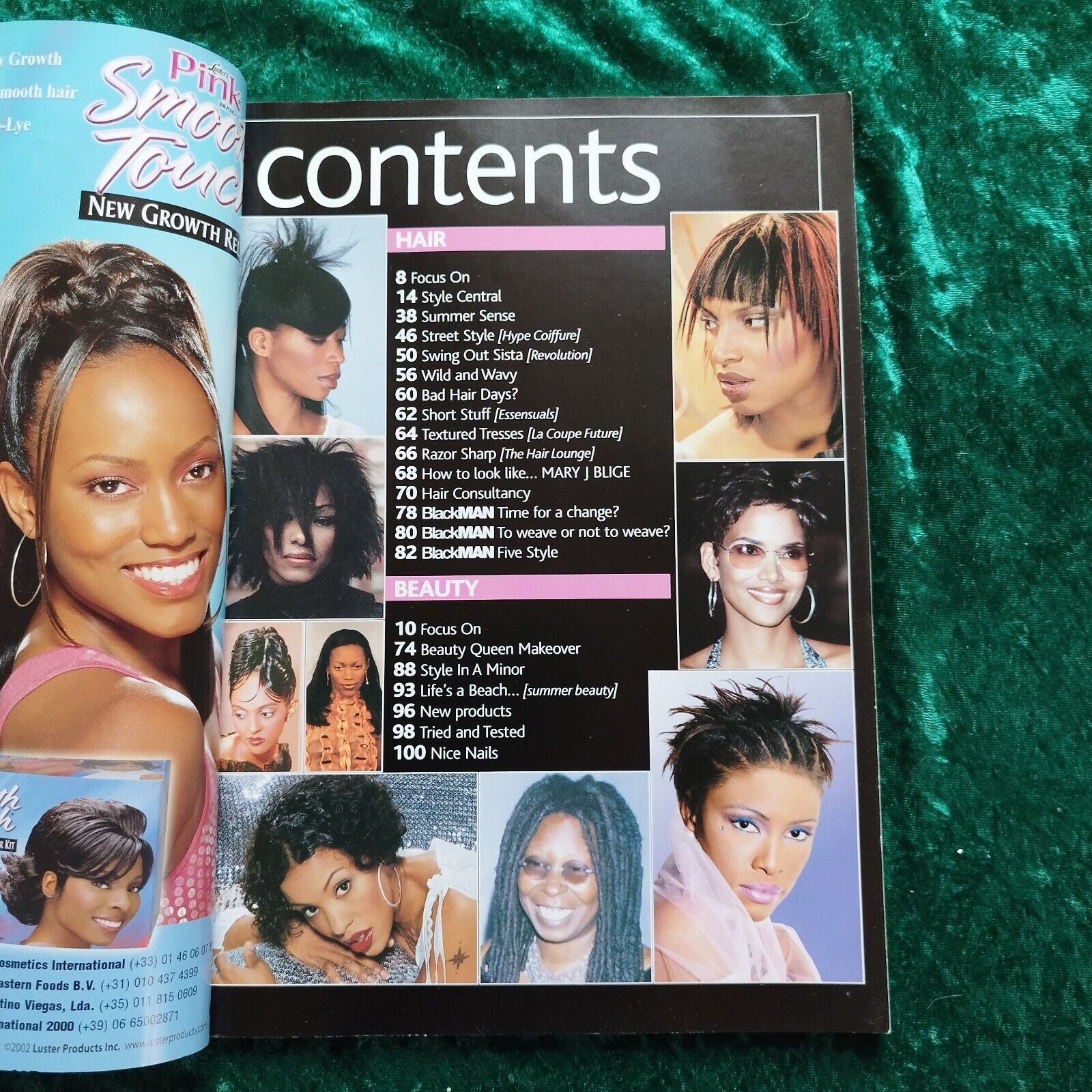 Black Hair Magazine : Halle Berry Mary JBlige  June 2002 issue